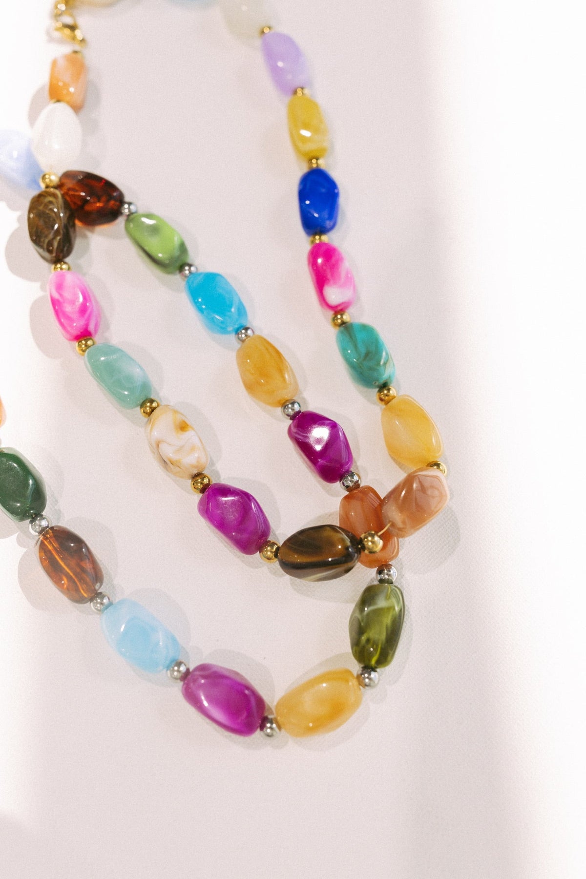 Color Lover Stone Necklace || Choose Color