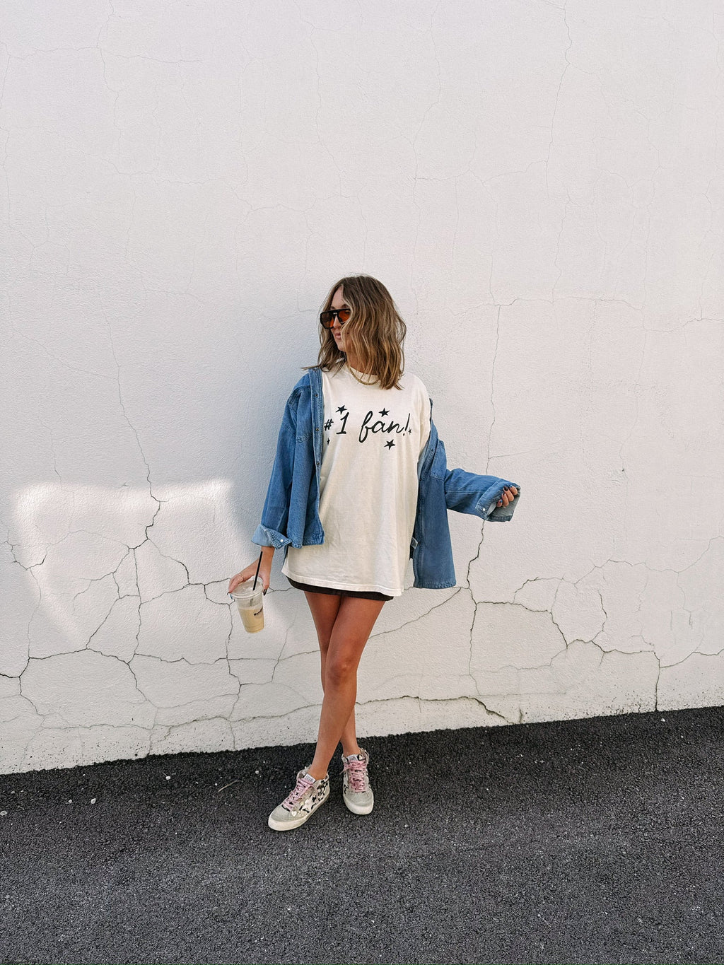 #1 Fan Graphic Tee - Ivory