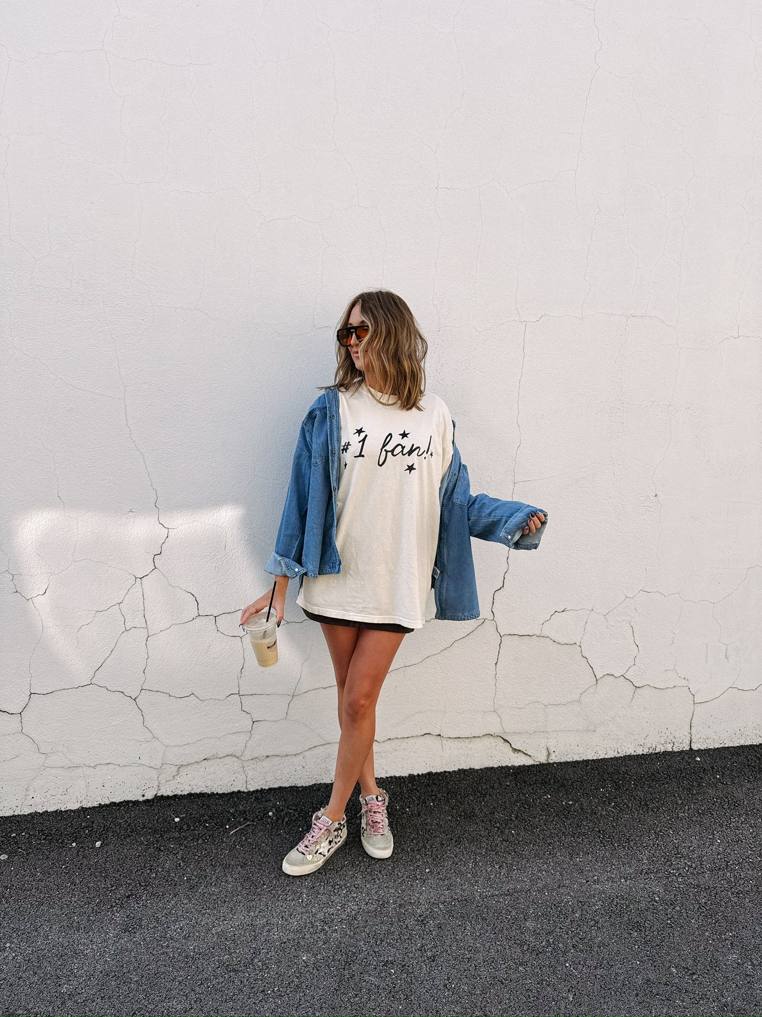 #1 Fan Graphic Tee - Ivory