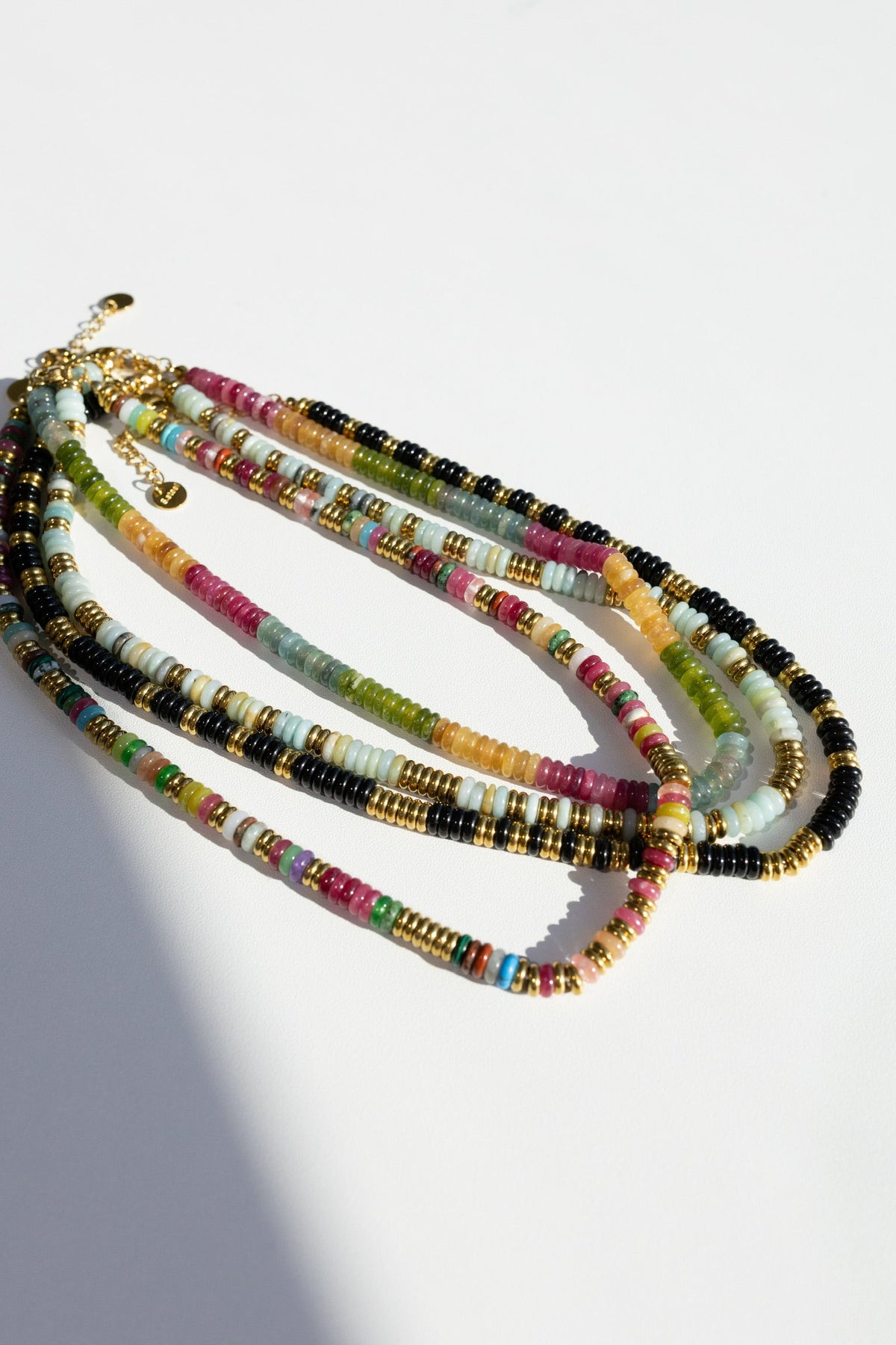 Joan Multi Color Beaded Stone Necklace || Choose Color