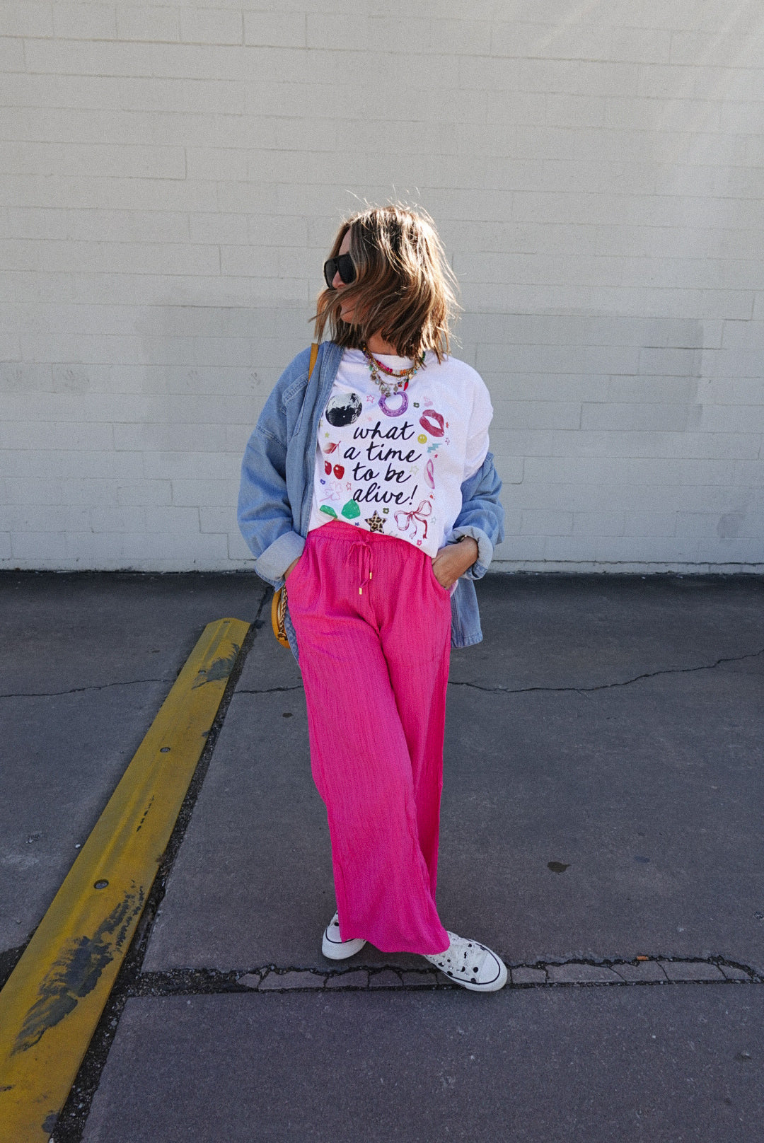 What a Time to Be Alive Graphic Tee - White