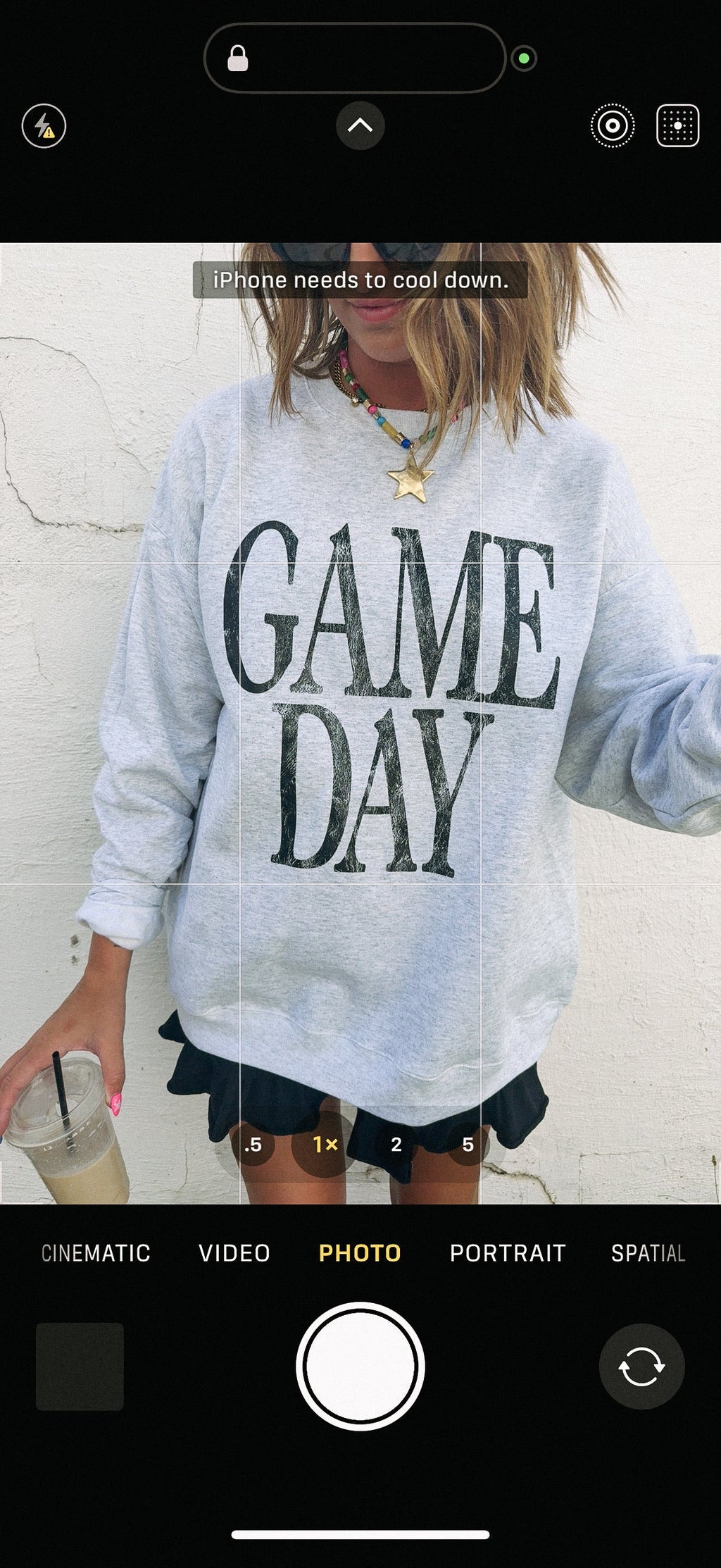 Game Day Sweatshirt - Hanes / Ash Grey / Black