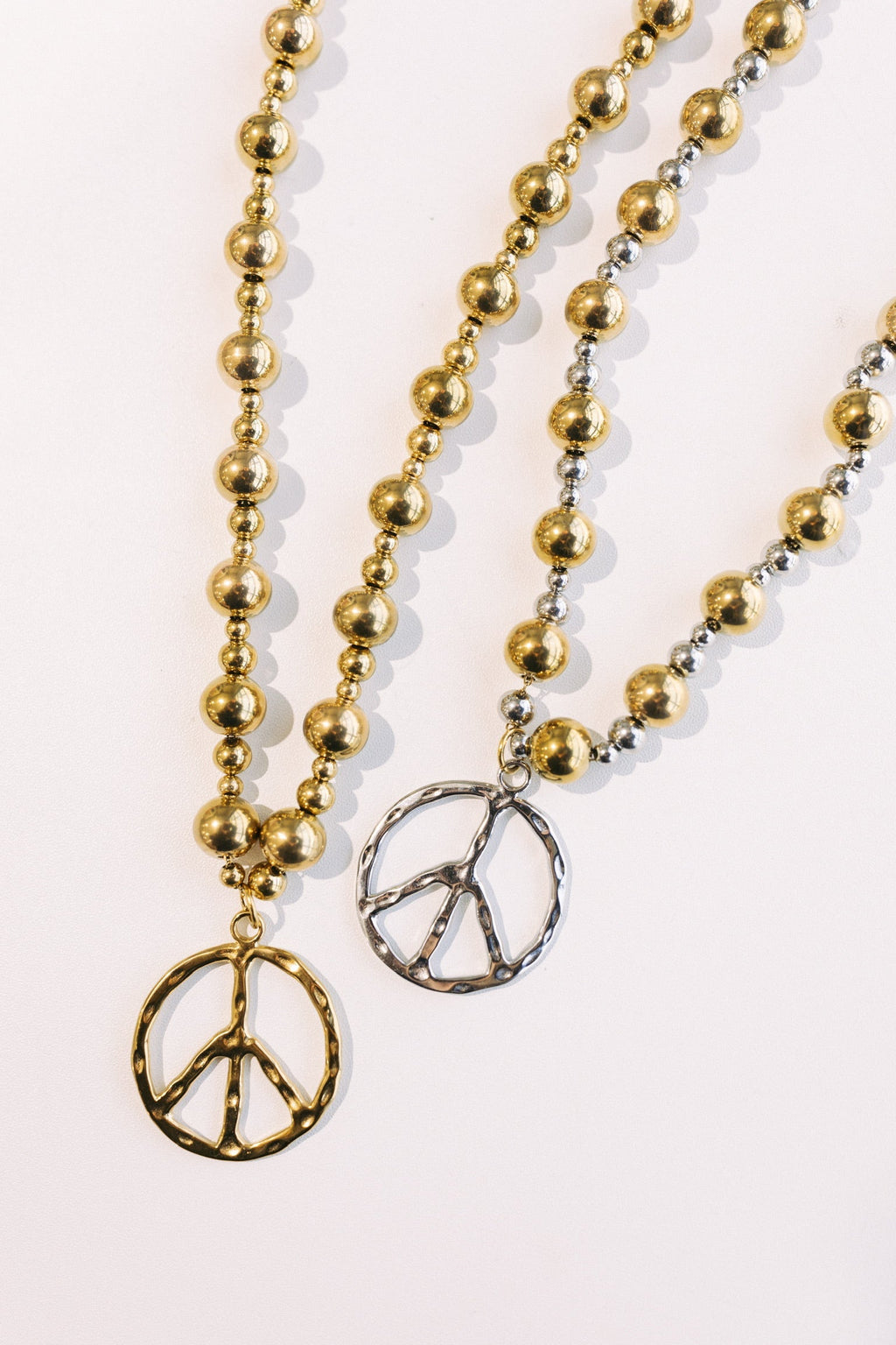 Keepin The Peace Necklace - Mixed Metal