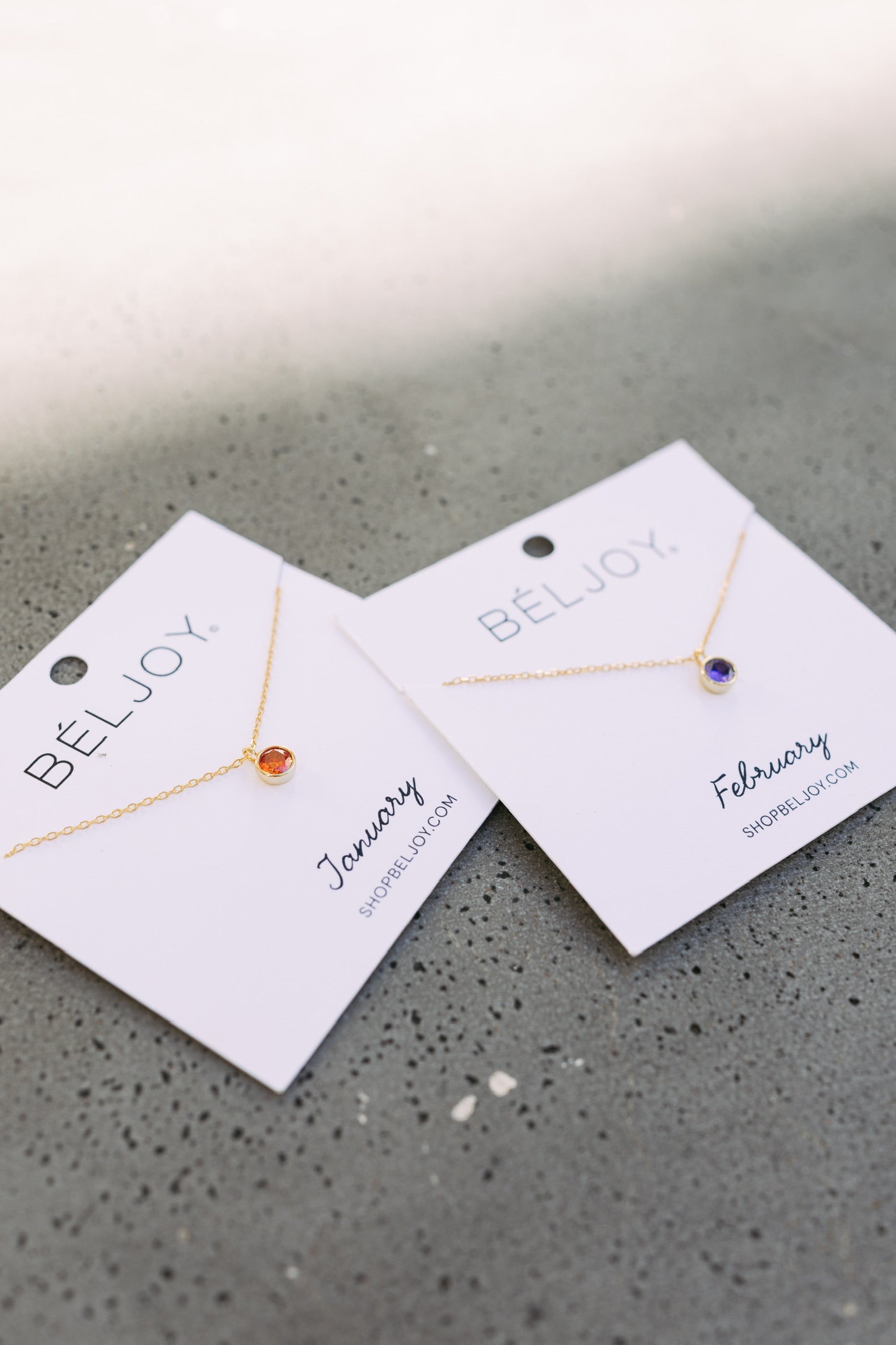 Birth Stone Necklace || Choose Month