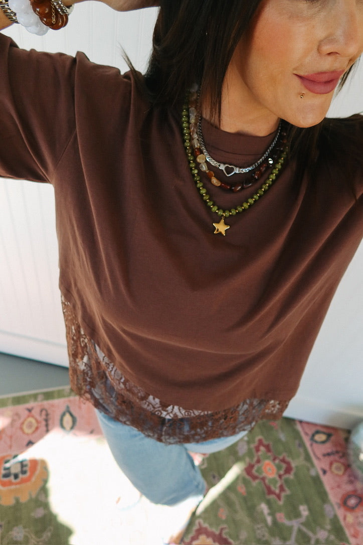 Honey Glow Beaded Necklace 2