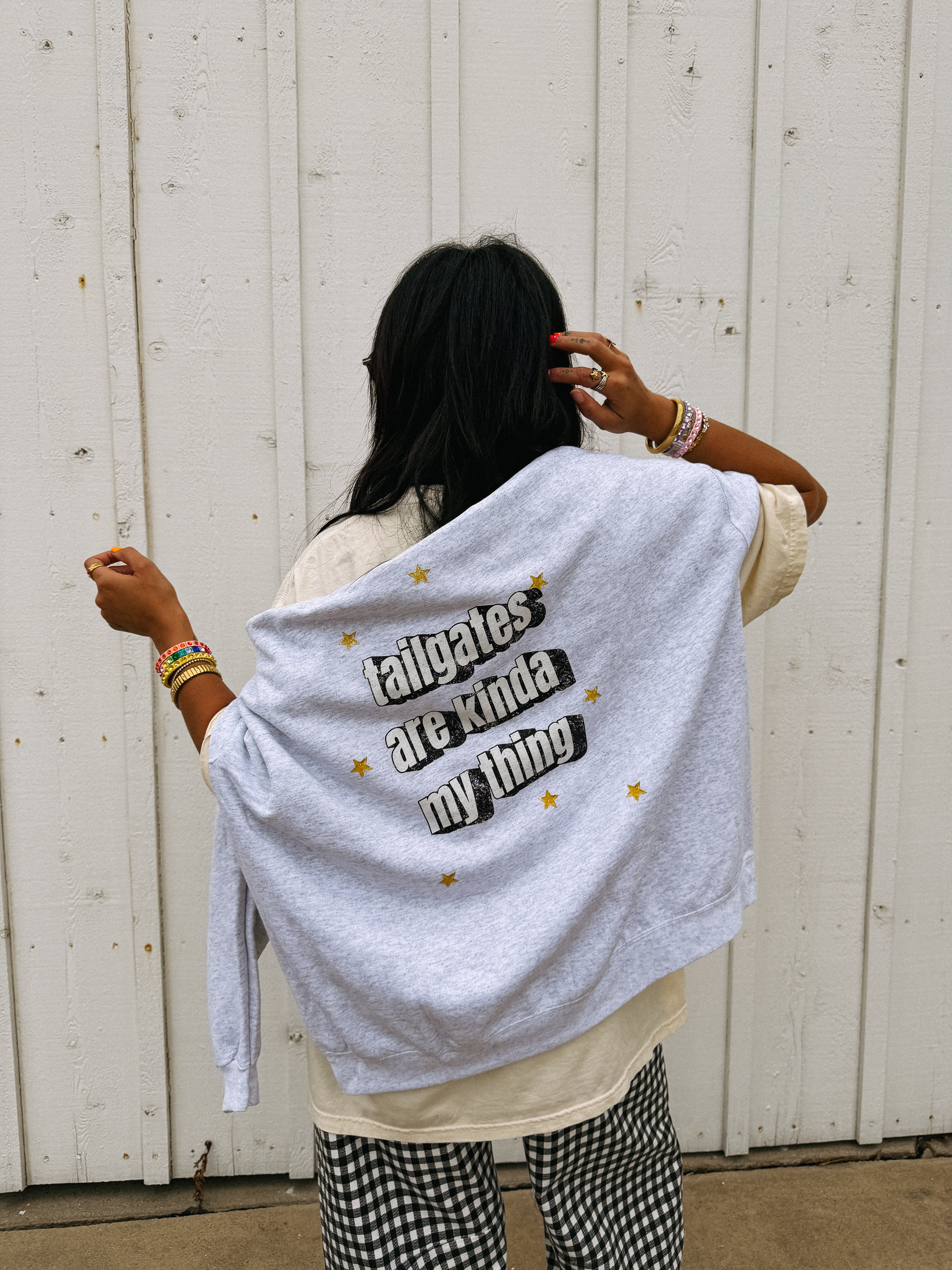 Tailgates Are My Kinda Thing Sweatshirt - Ash