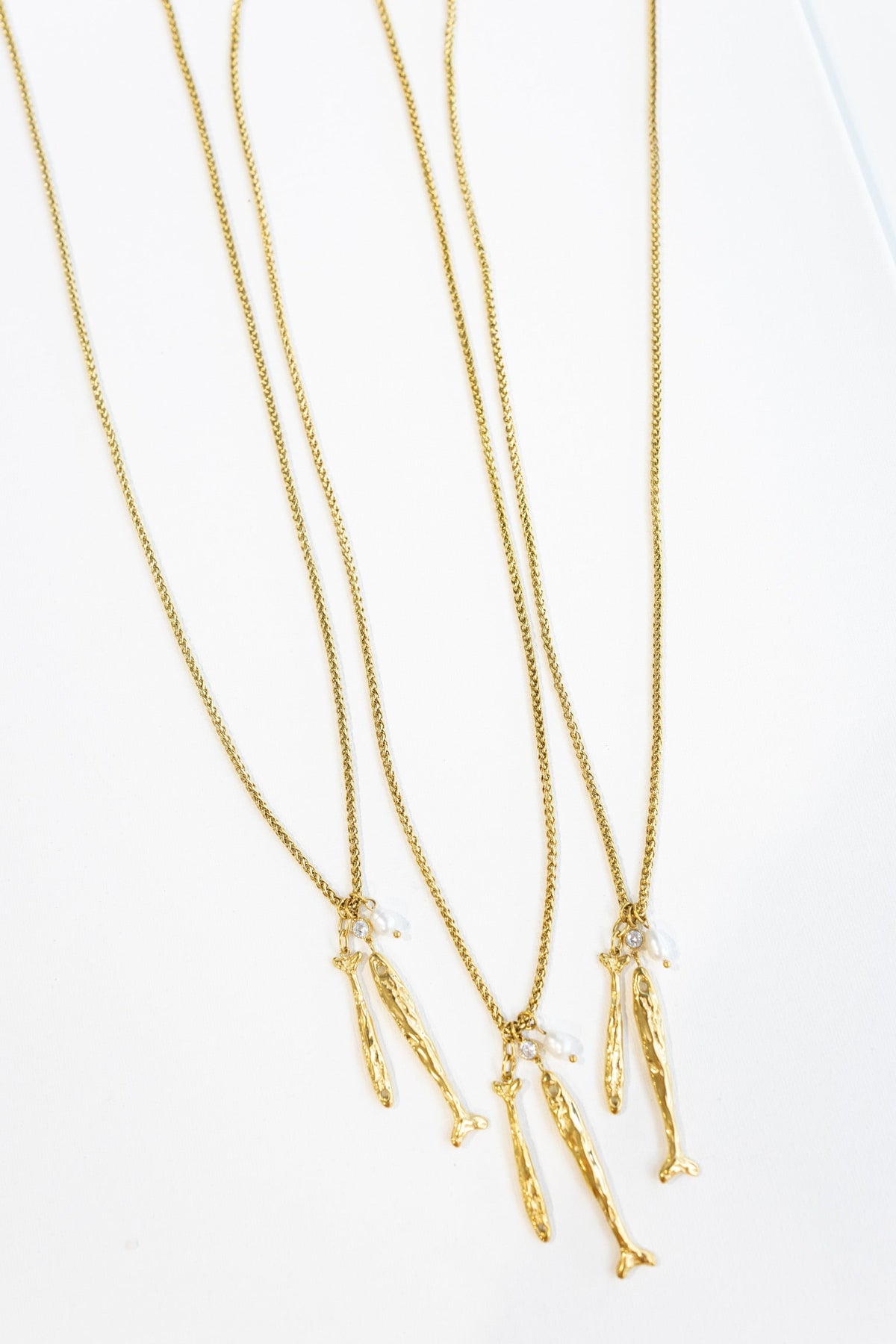 Sardine Duo Charm Necklace 3