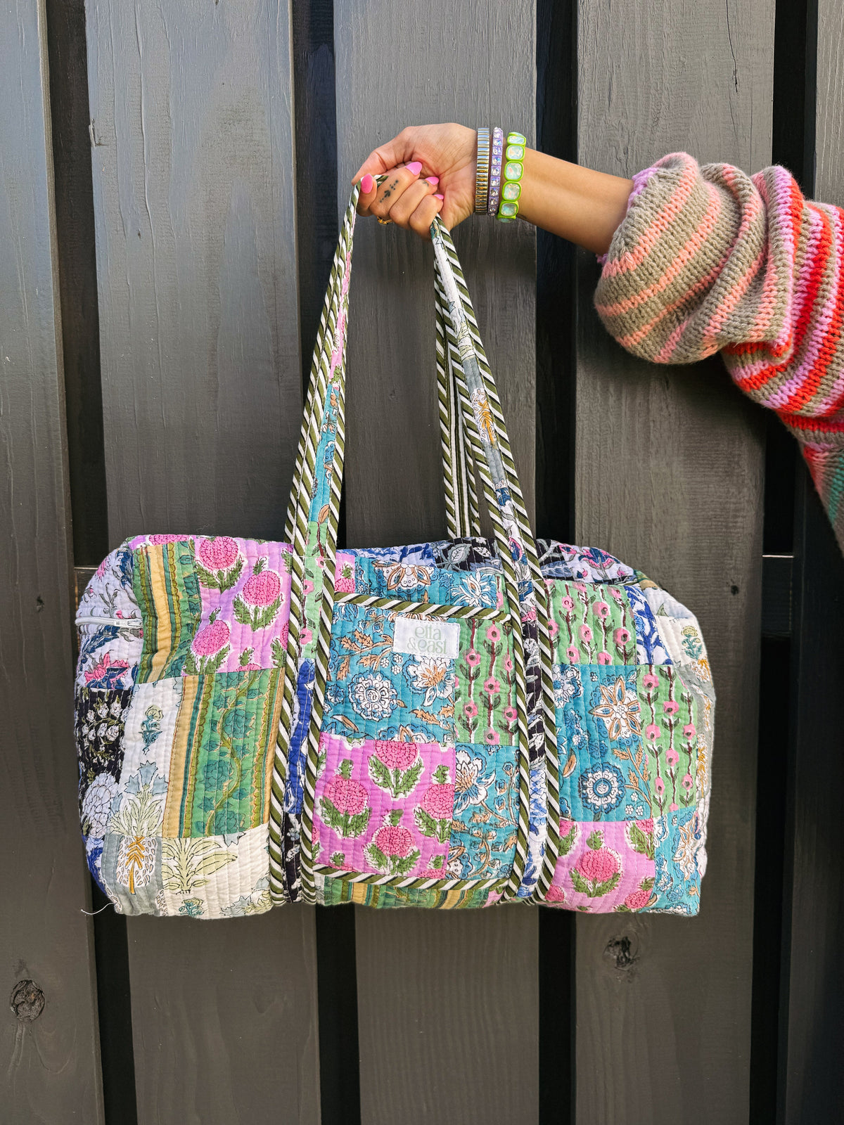 Quilted Duffle Bag - Huckleberry