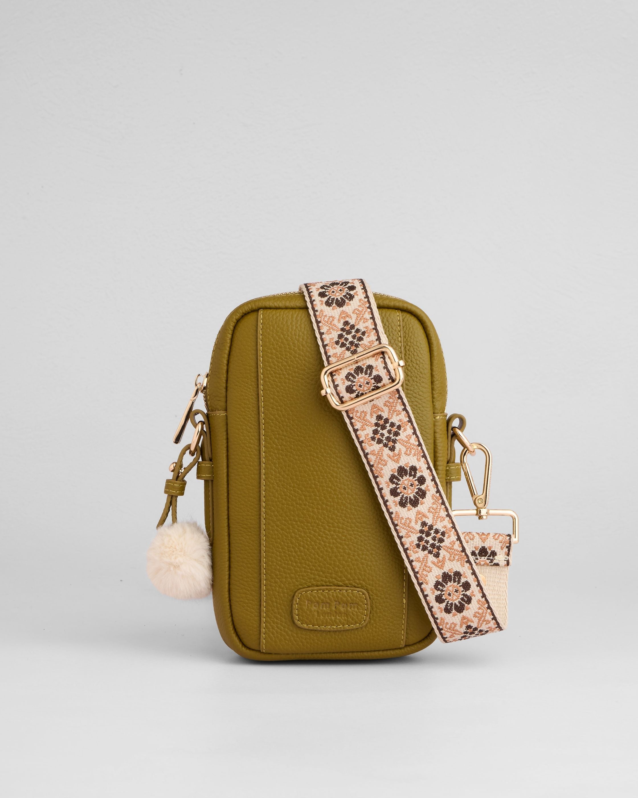 Pom Pom London Eaton Olive Green