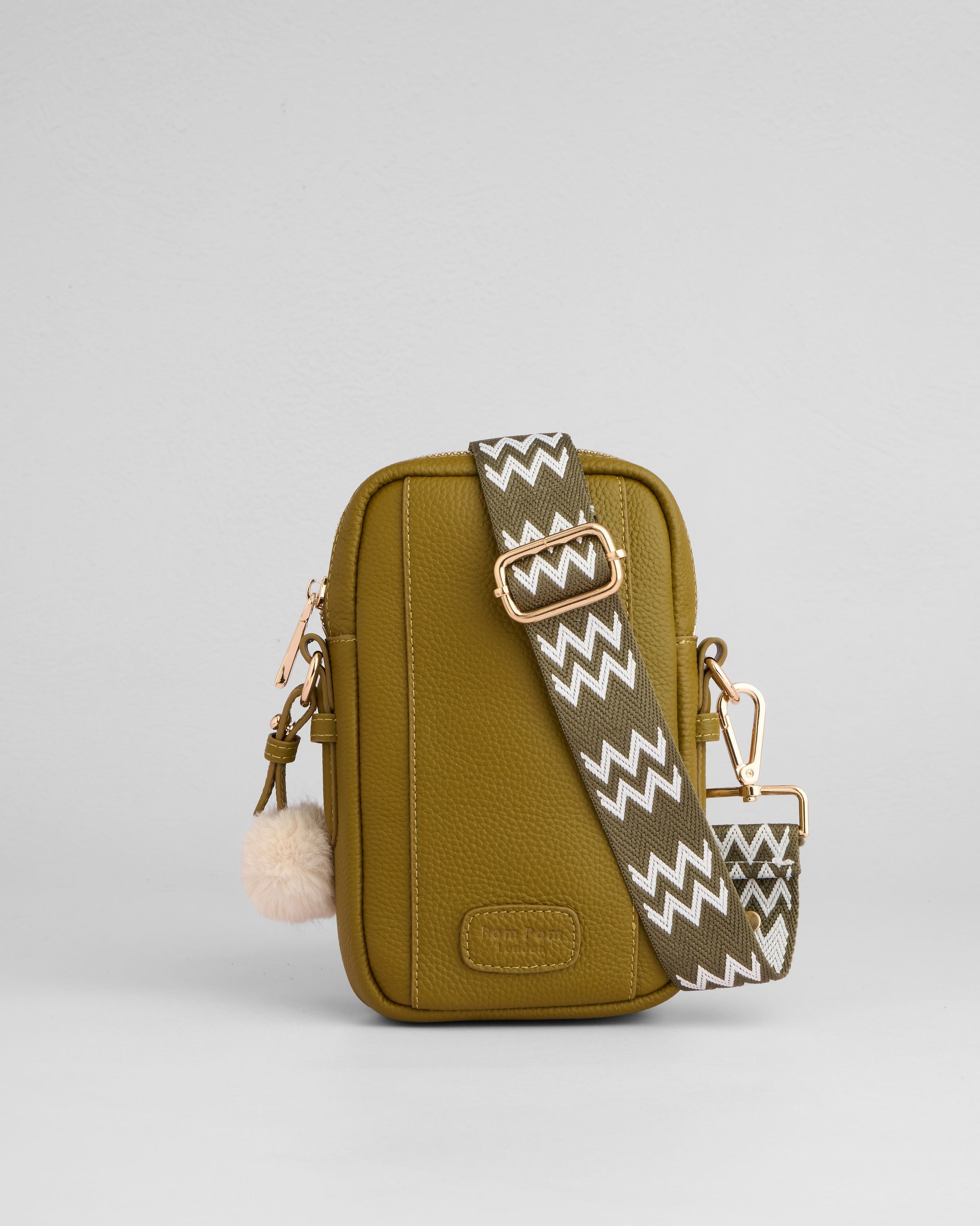 Pom Pom London Eaton Olive Green