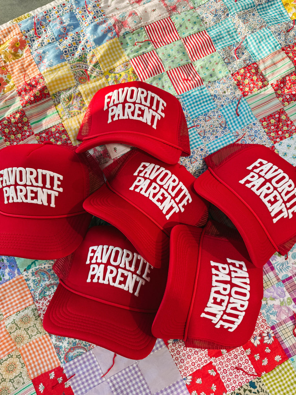Favorite Parent Trucker Hat - Red