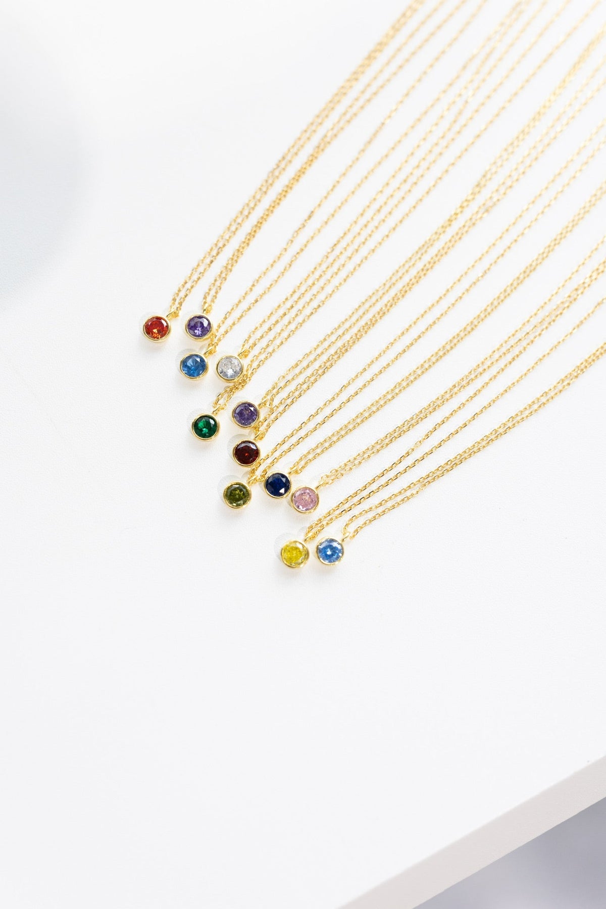 Birth Stone Necklace || Choose Month
