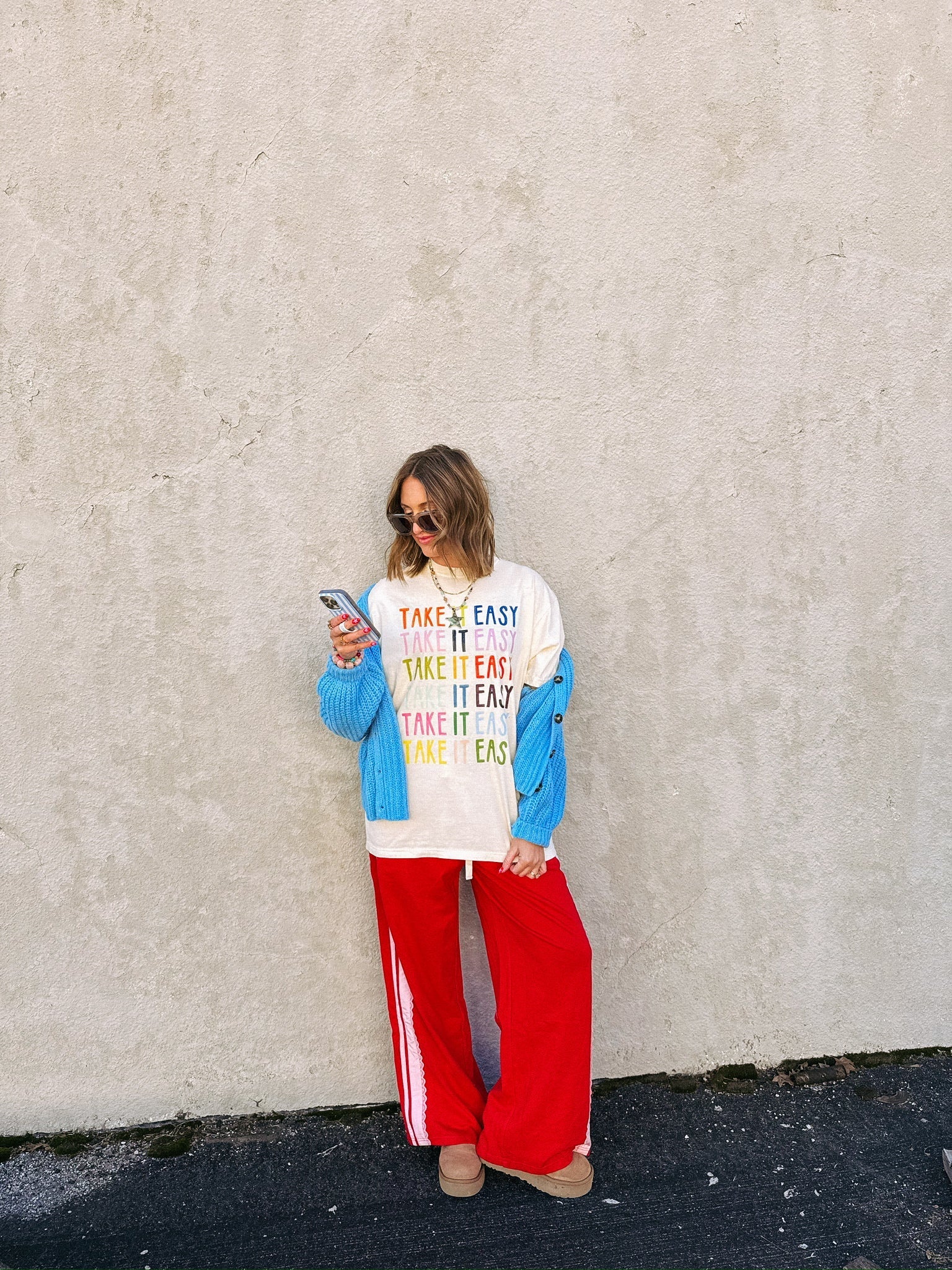 Take it Easy Graphic Tee - Ivory