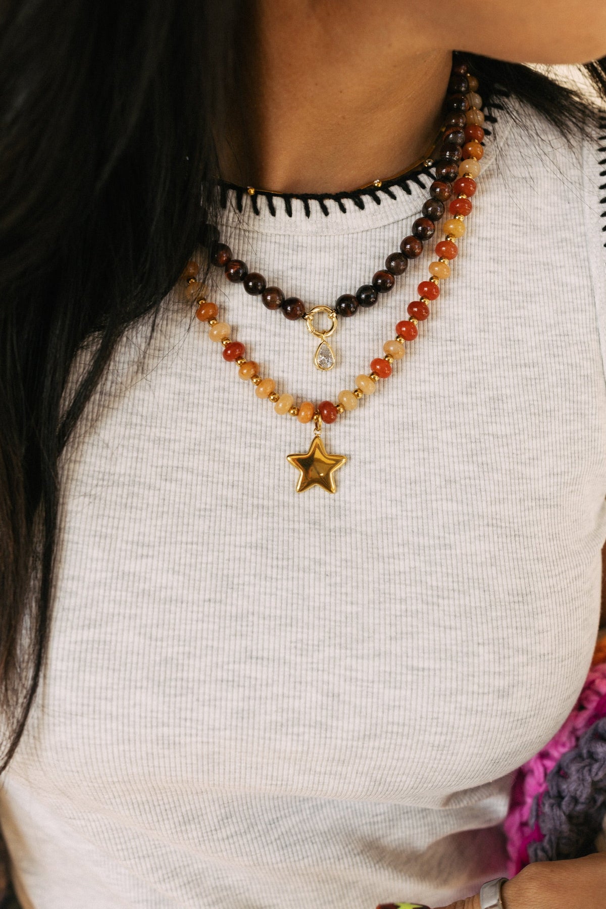 Guiding Star Necklace - Orange 2