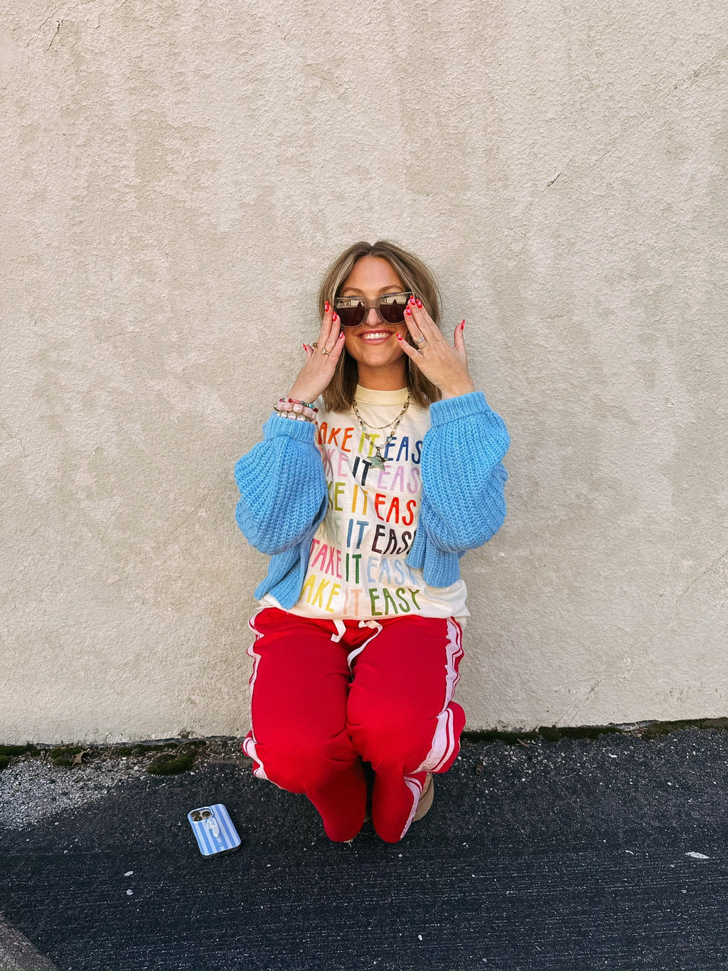 Take it Easy Graphic Tee - Ivory