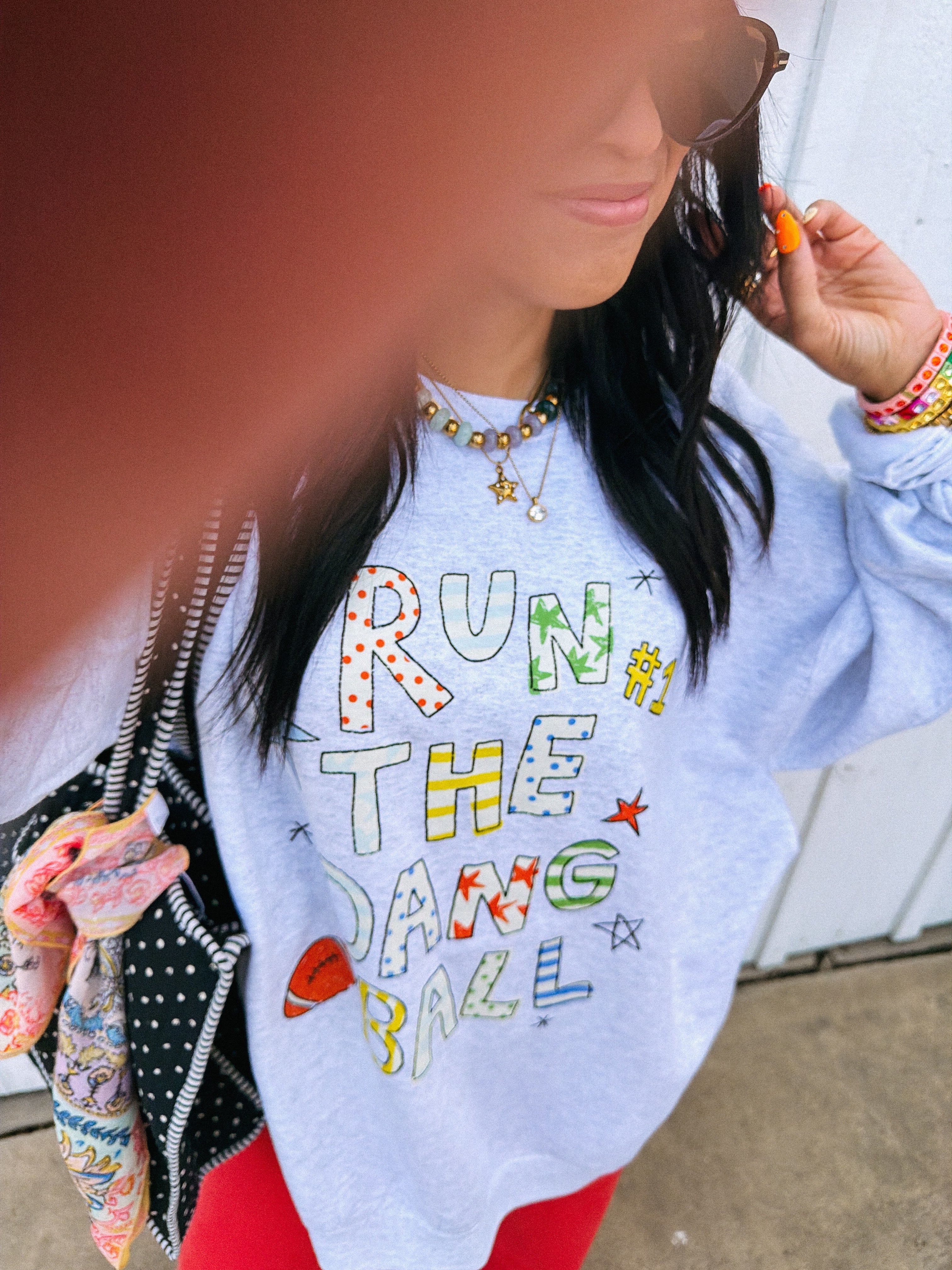 Run The Dang Ball Sweatshirt- Ash