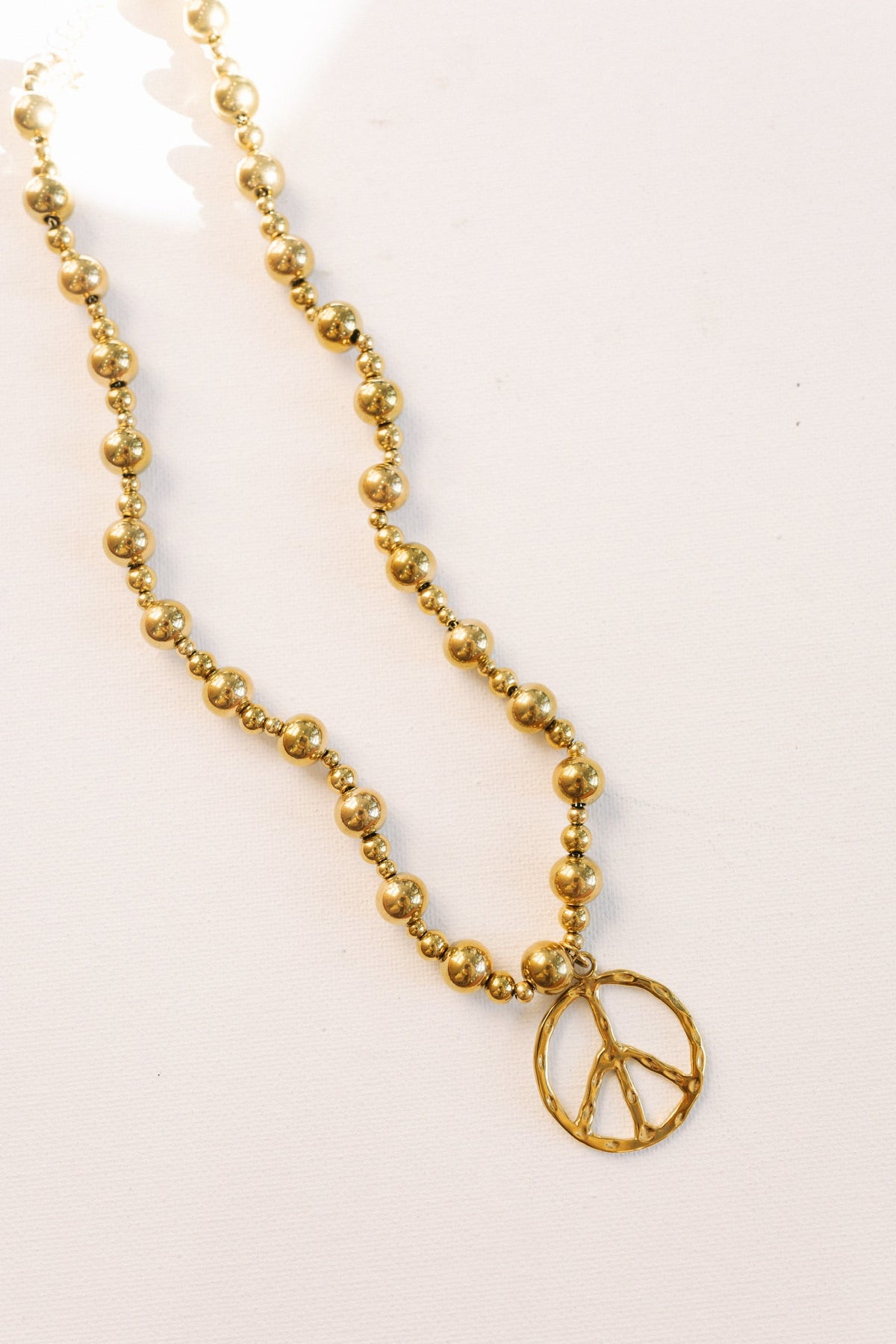 Keepin The Peace Necklace - Gold