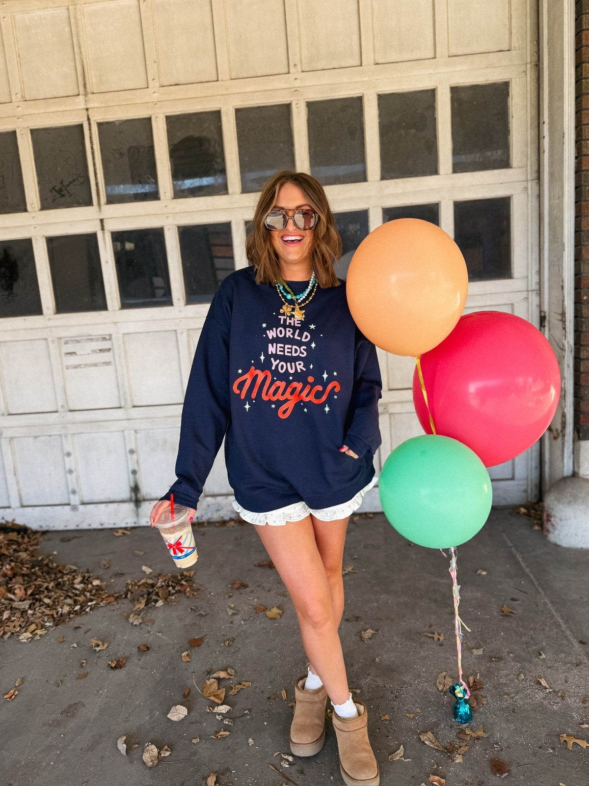 The World Needs Your Magic Sweatshirt - Hanes / Navy