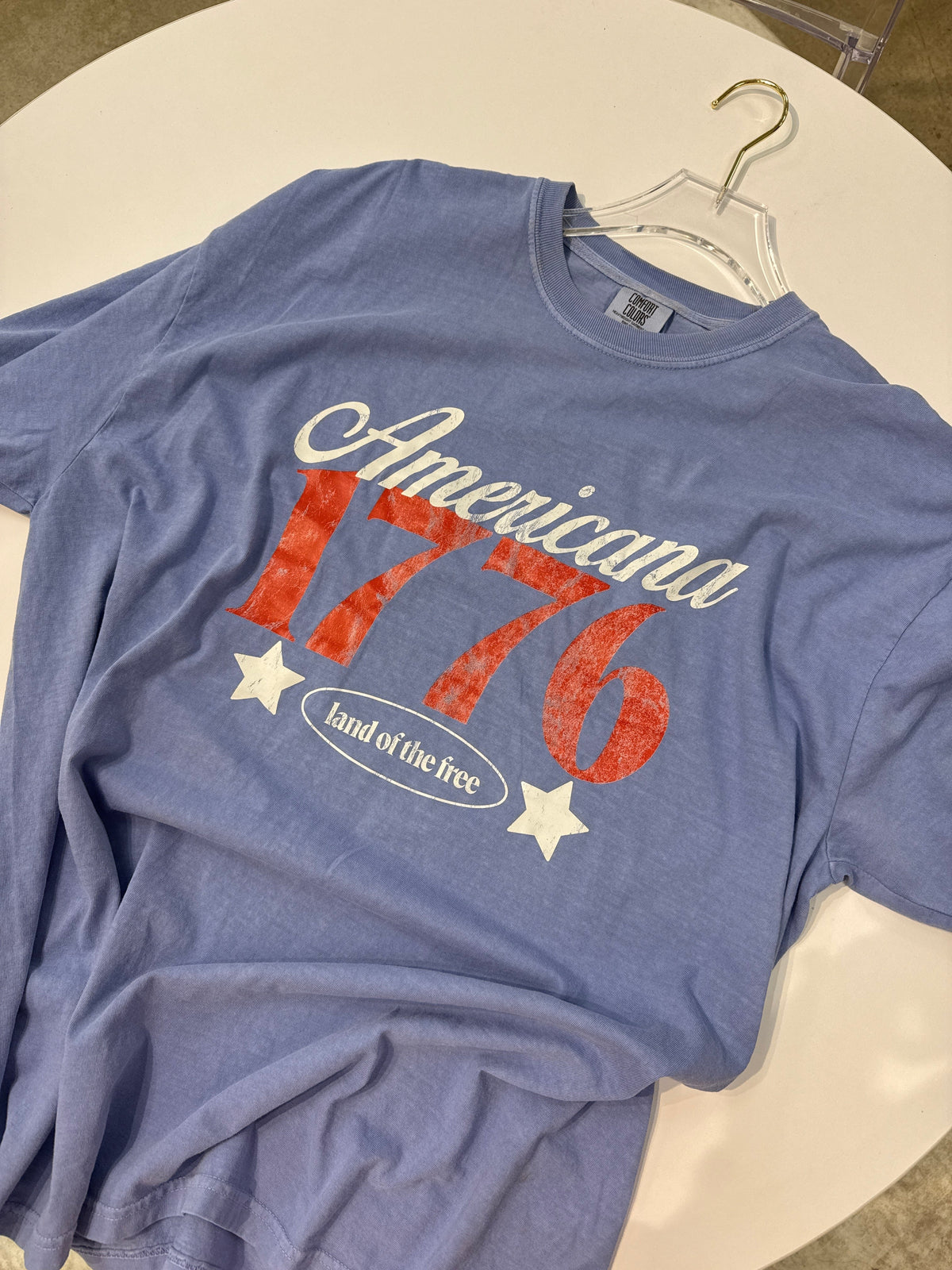 Americana 1776 Graphic Tee - Denim Blue