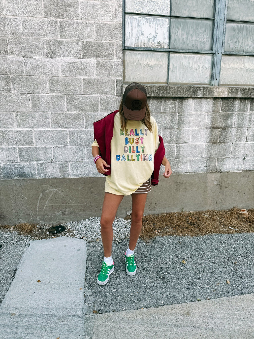 Dilly Dallying Graphic Tee - Butter Yellow