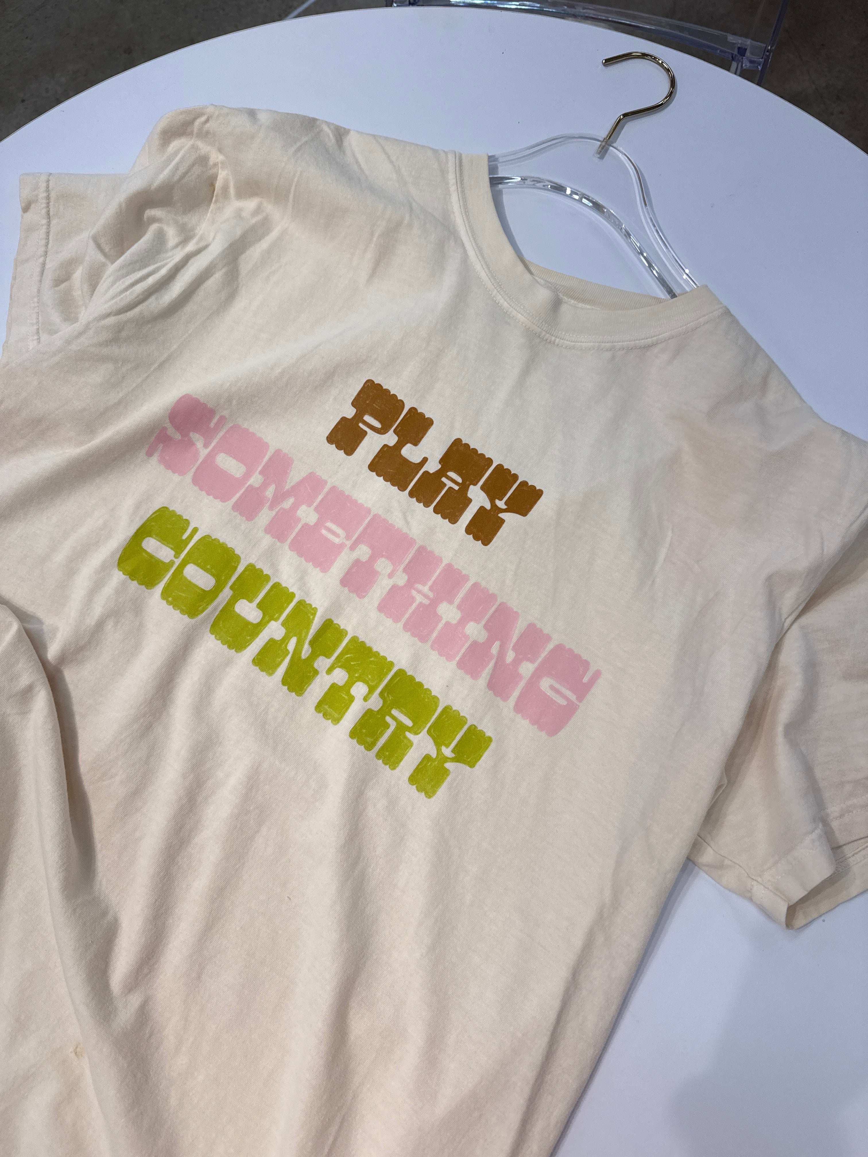 Play Something Country Graphic Tee - Ivory