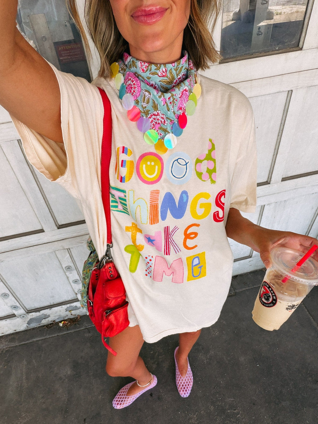 Good Things Take Time Tee - Ivory
