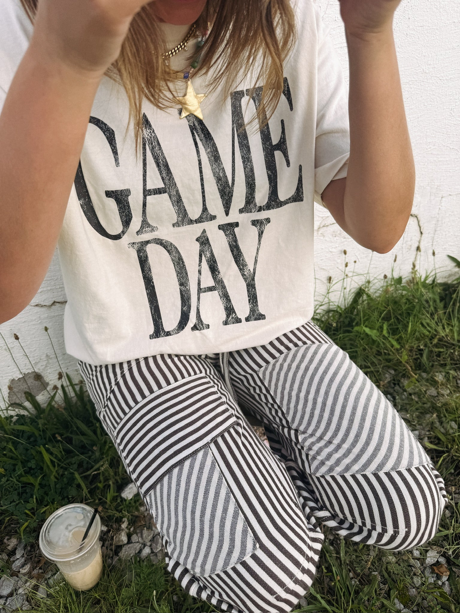 Gameday Graphic Tee - Ivory / Black