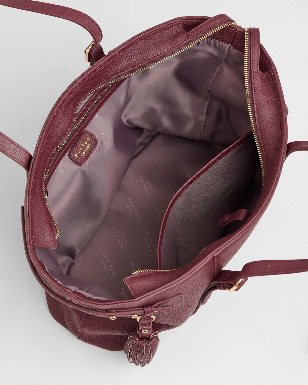 Pom Pom London Pelham Dark Maroon
