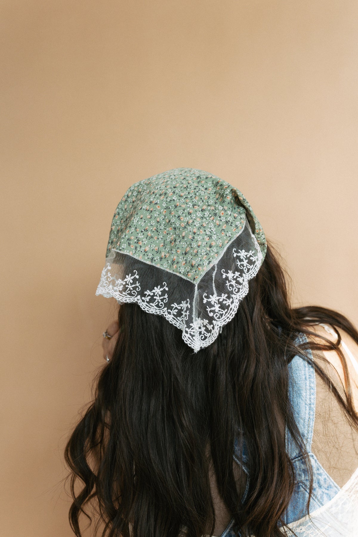Little Bit of Lace Scarf - Green 3