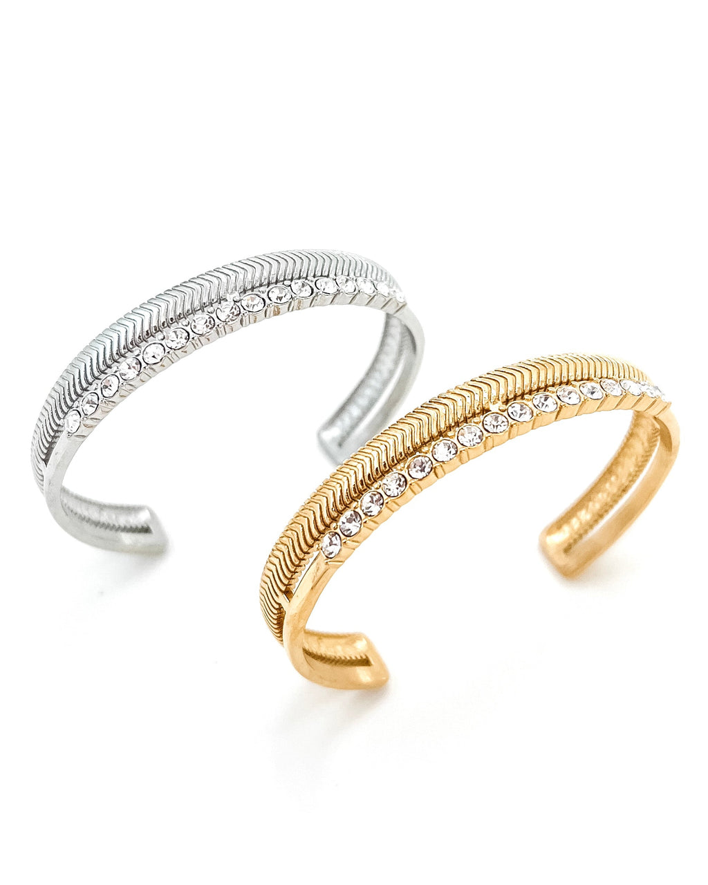 Brewer Crystal Cuff Bracelet || Choose Color