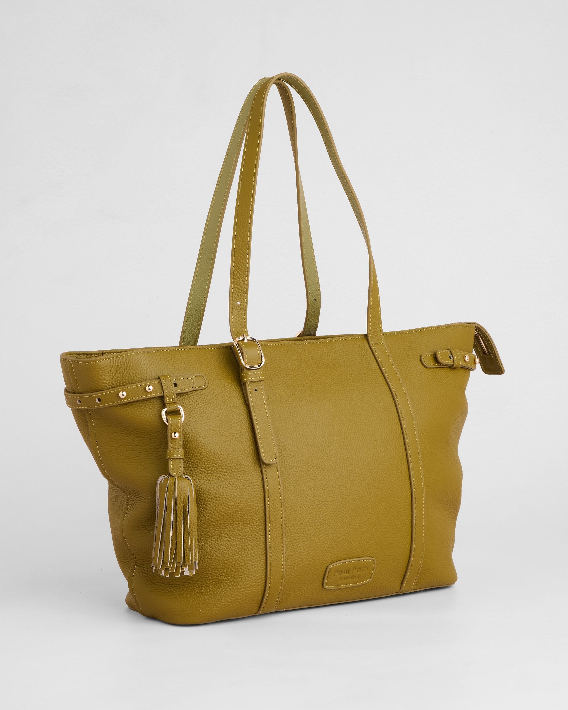 Pom Pom London Pelham Olive Green