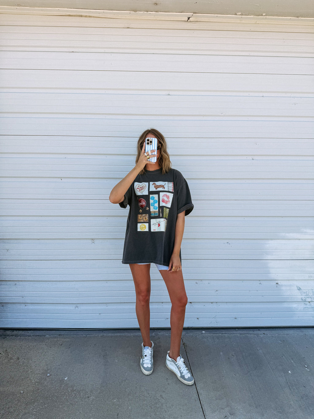 Harvey Matchbox Graphic Tee - Charcoal