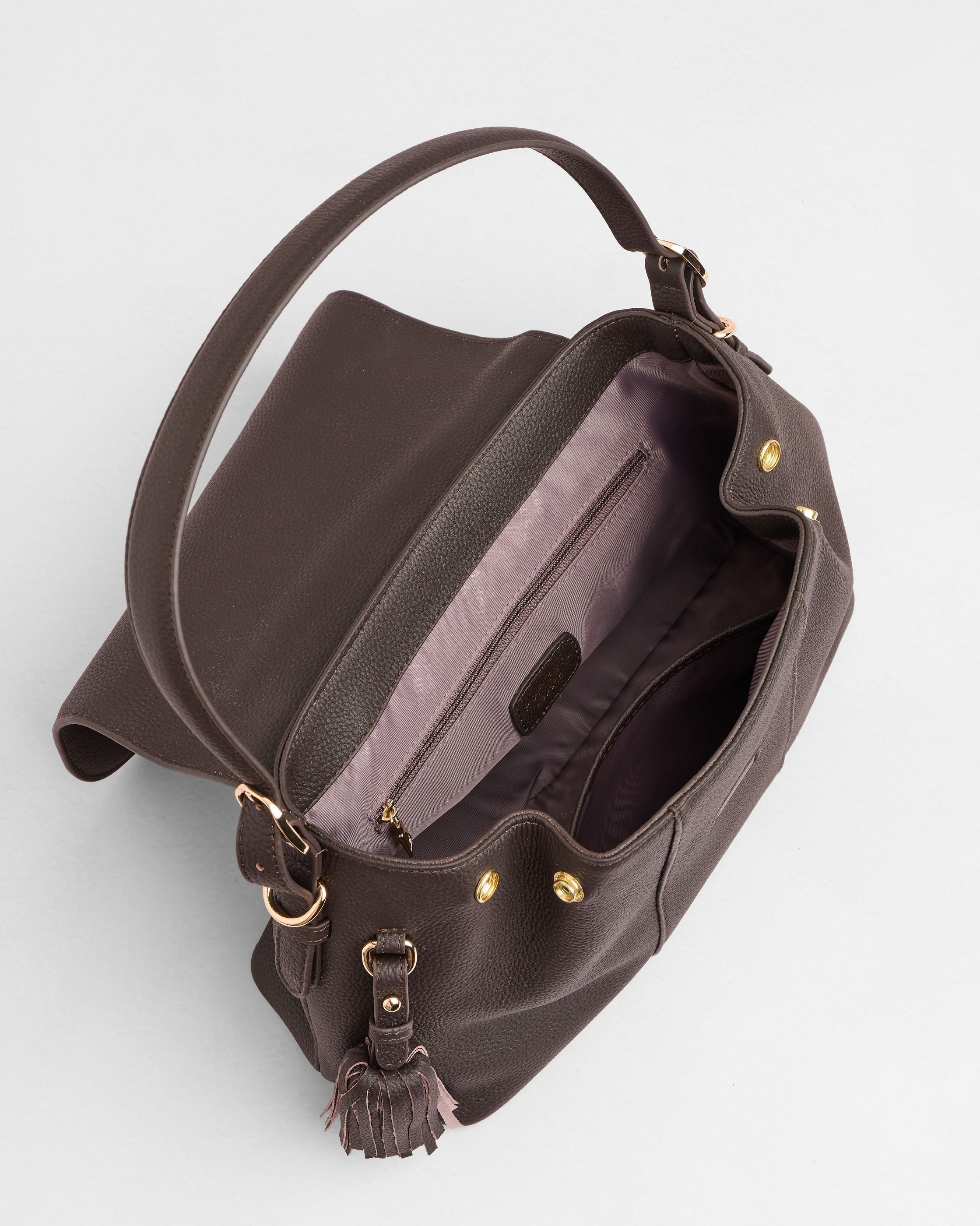 Pom Pom London Strand Chocolate Plum
