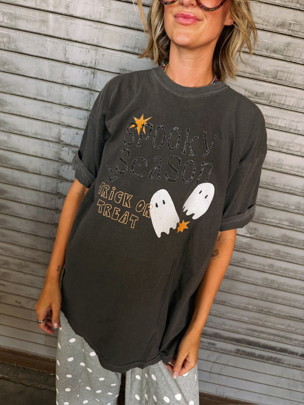 Ghost Season Tee - Charcoal