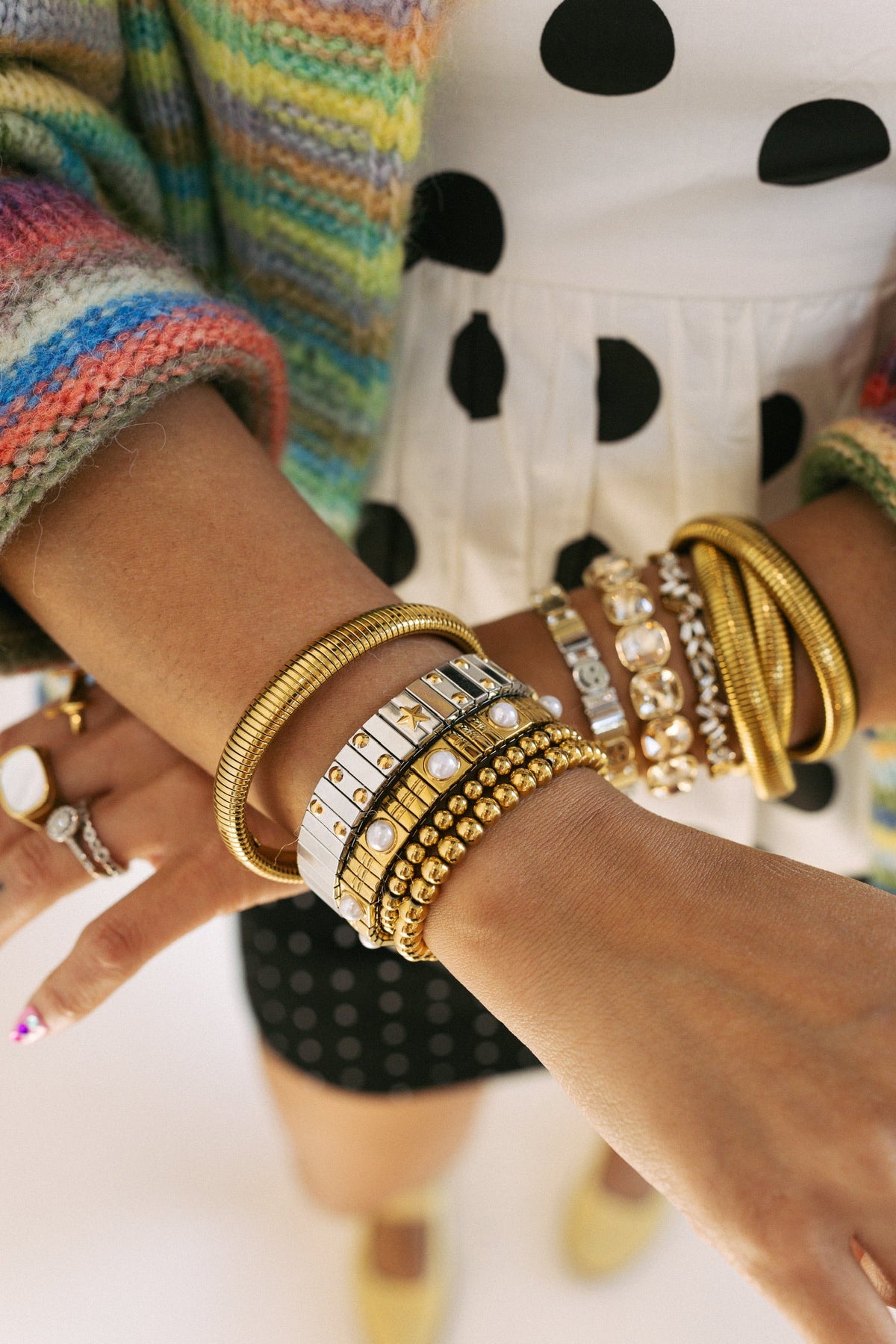 The Luxe Link Bracelet - Star Studded 2