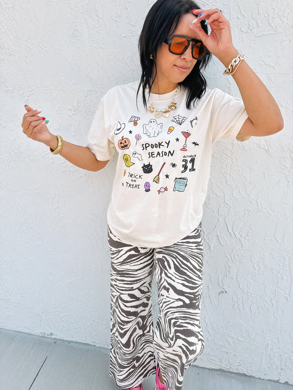 My Spooky Graphic Tee - Ivory
