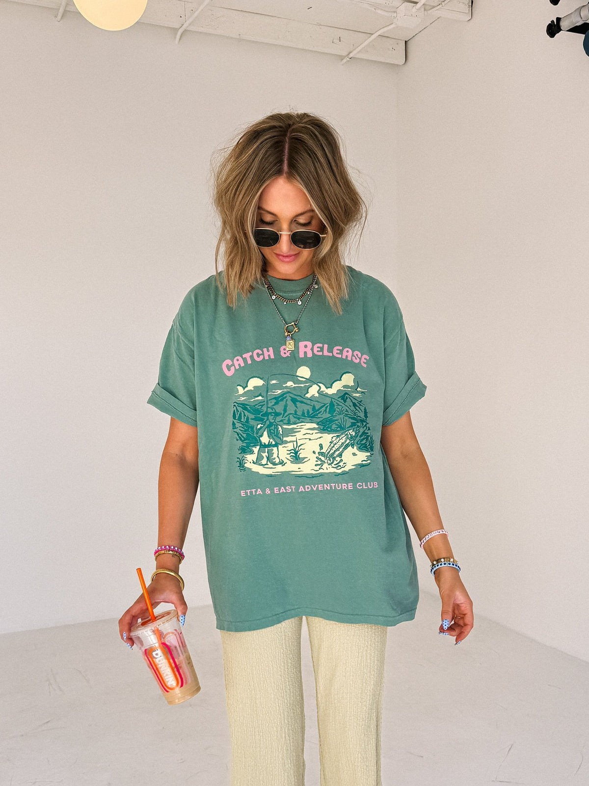 Catch and Release Graphic Tee - Green