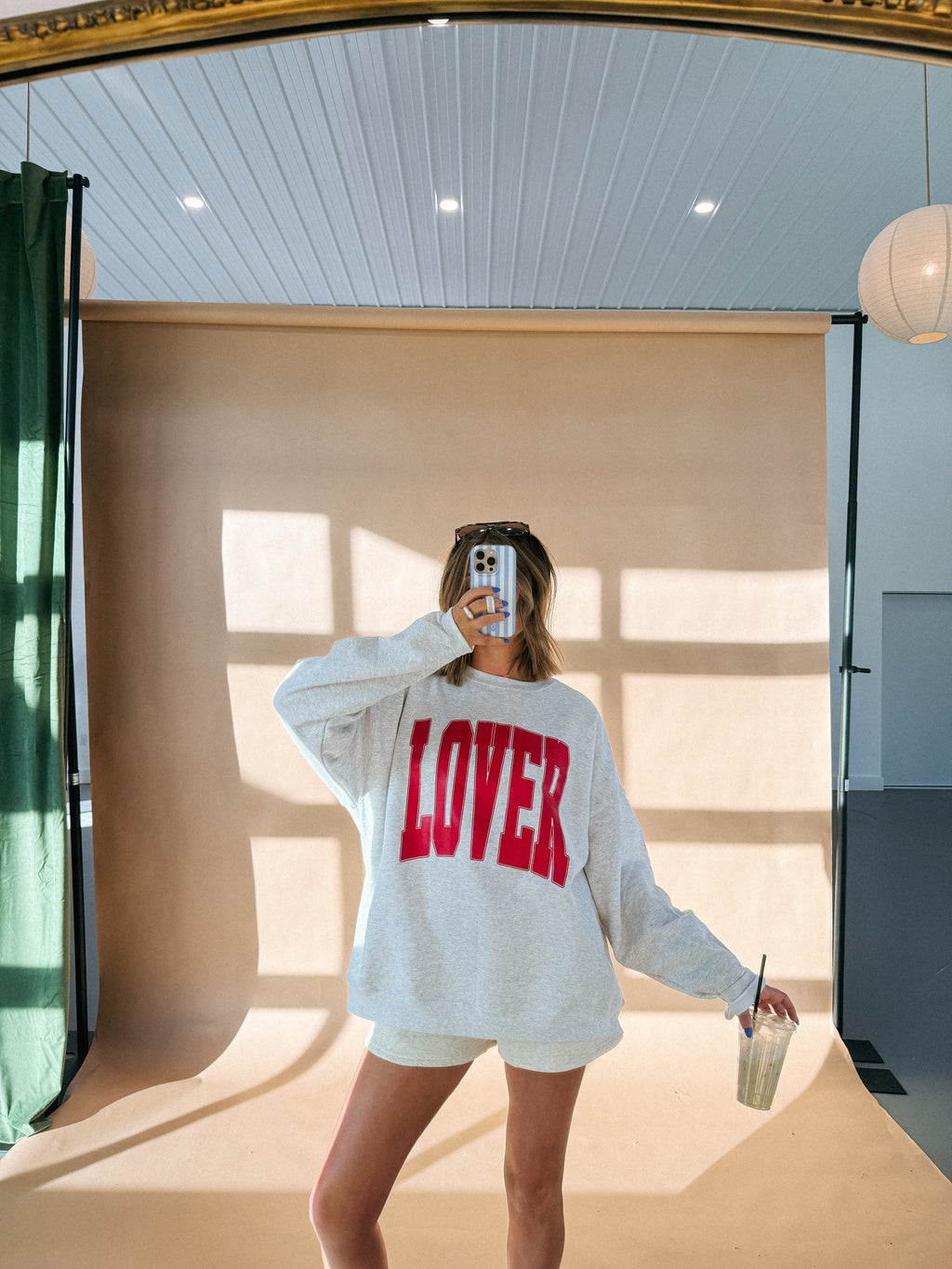 Varsity Lover Sweatshirt - Ash