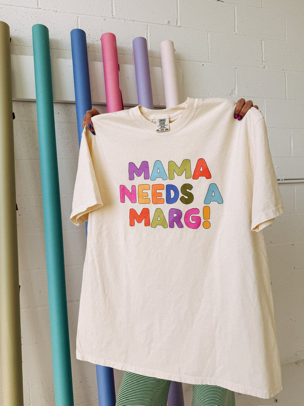 Mama Needs a Marg Graphic Tee - Ivory