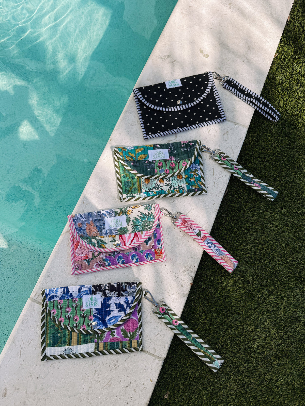 Quilted Wristlet - Peachy 3