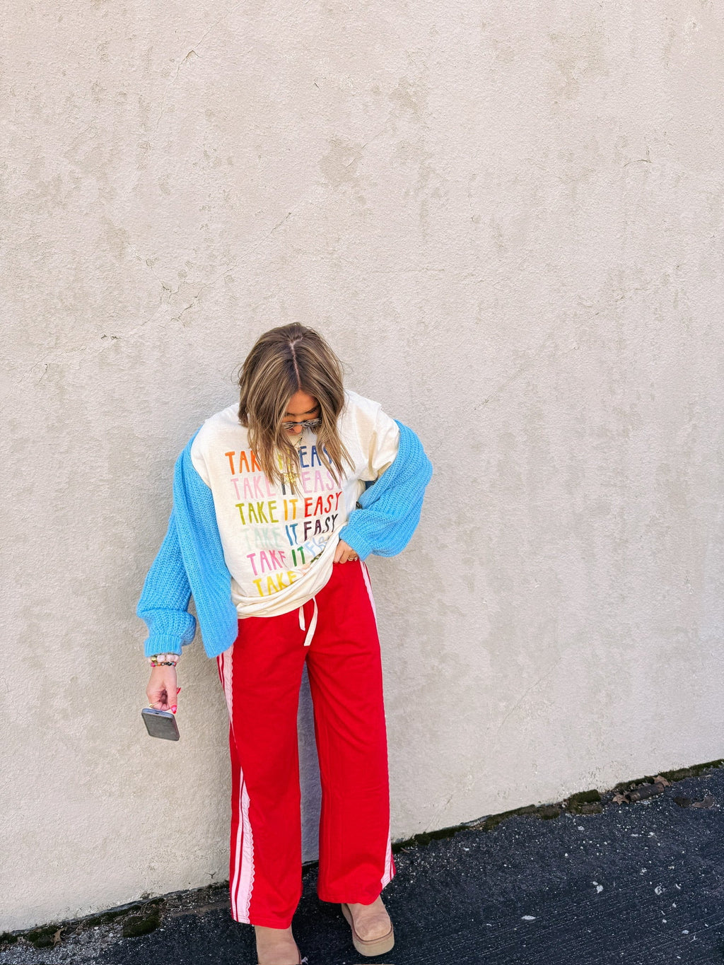 Take it Easy Graphic Tee - Ivory