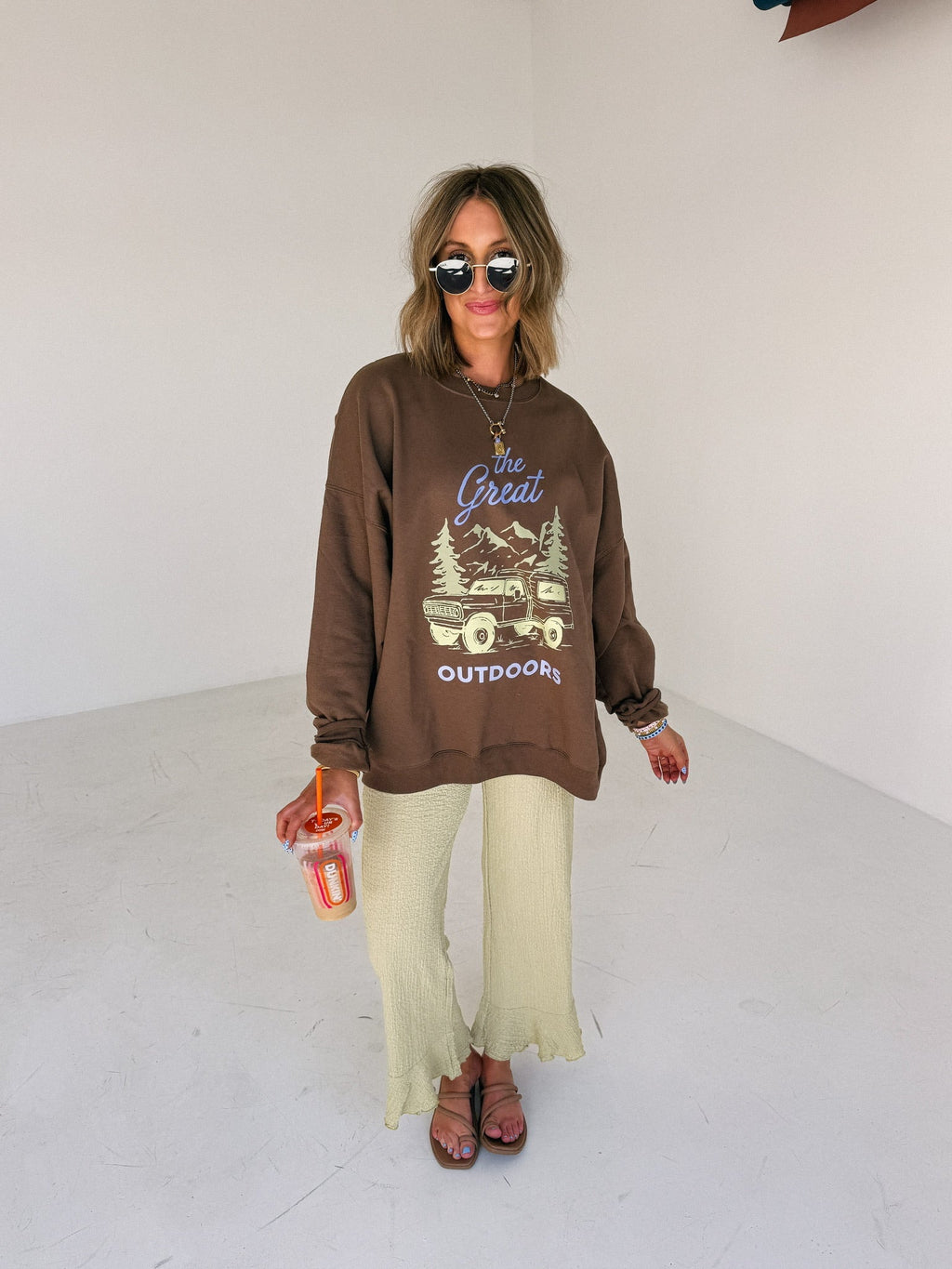 Great Outdoors Sweatshirt - Brown