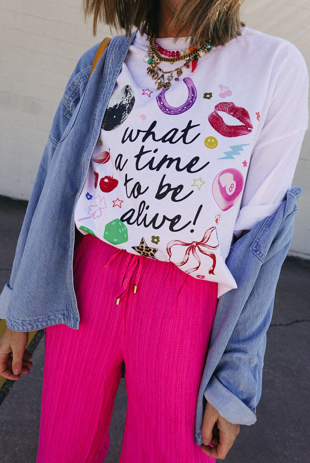 What a Time to Be Alive Graphic Tee - White