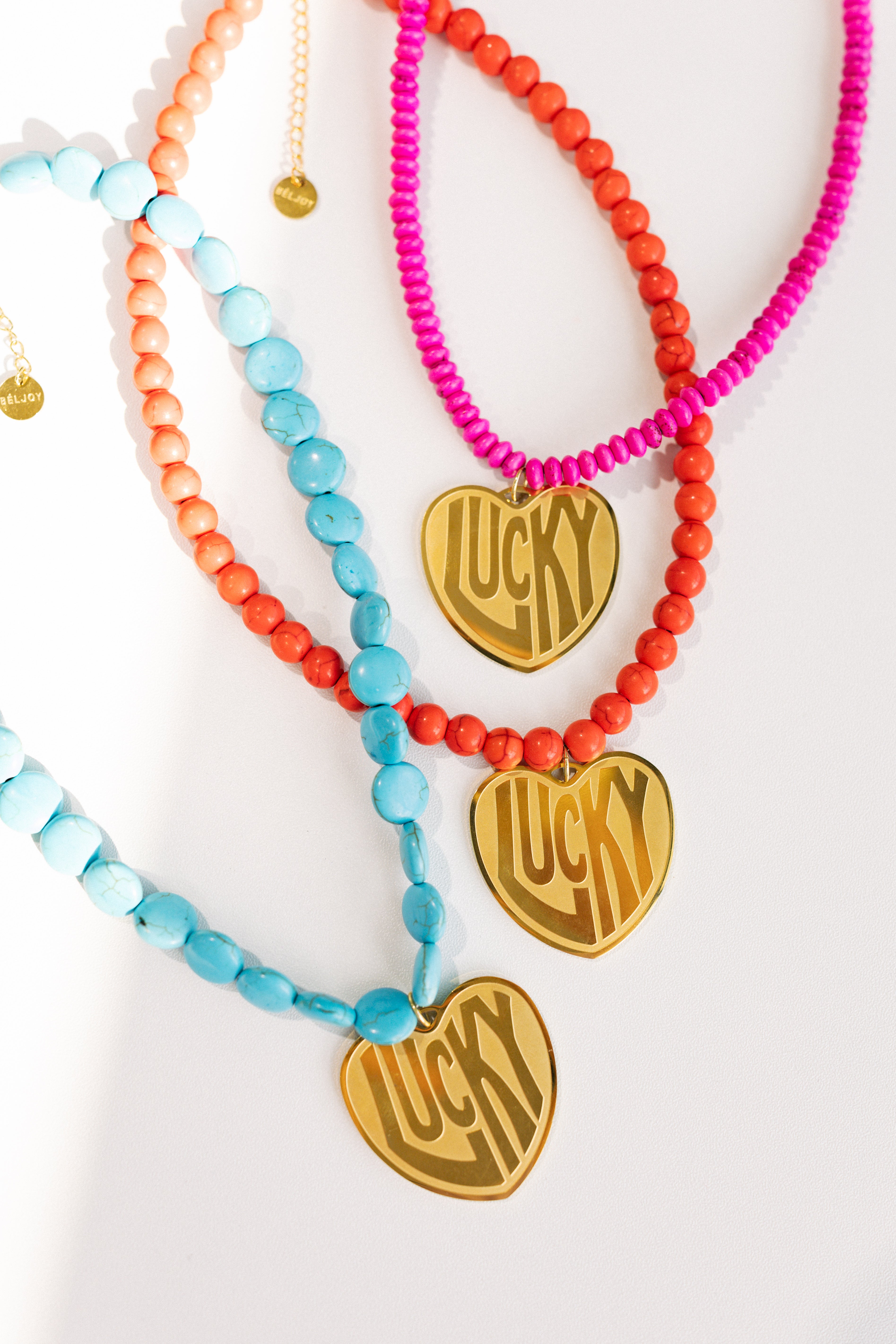 Lucky In Love Stone Necklace - Turquoise