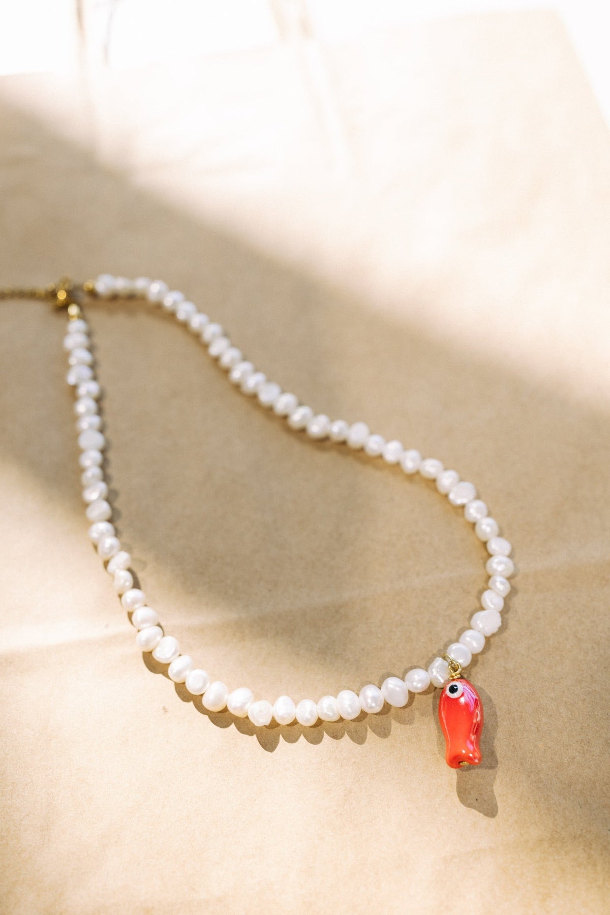 Gone Fishin' Pearl Necklace