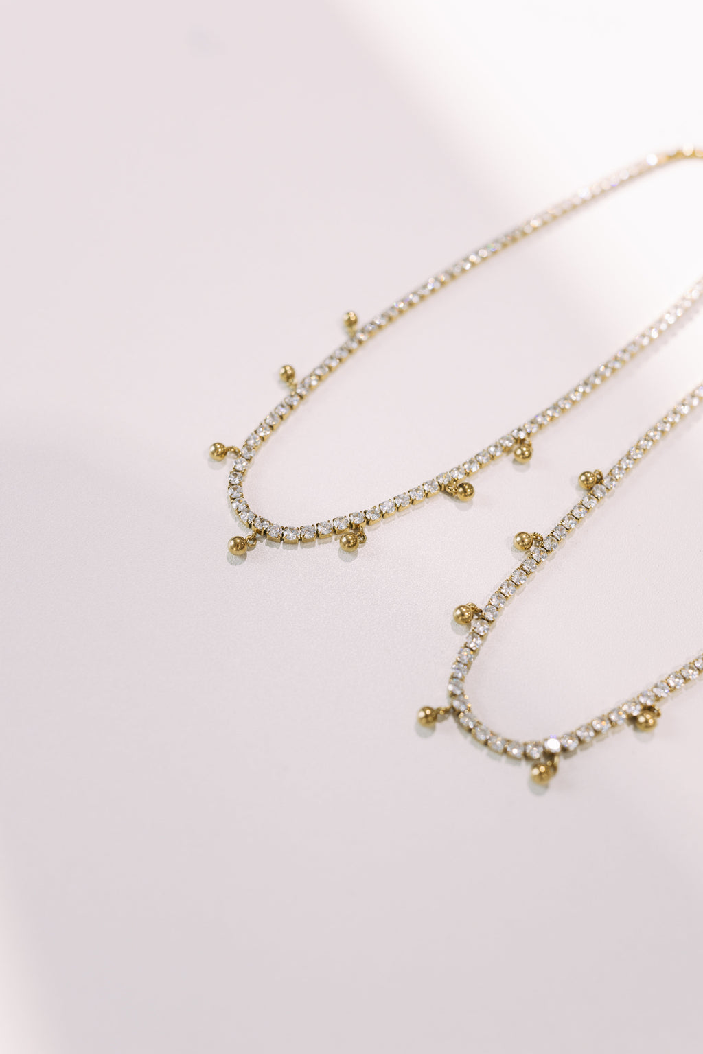 Dreams Beaded Charm Tennis Necklace