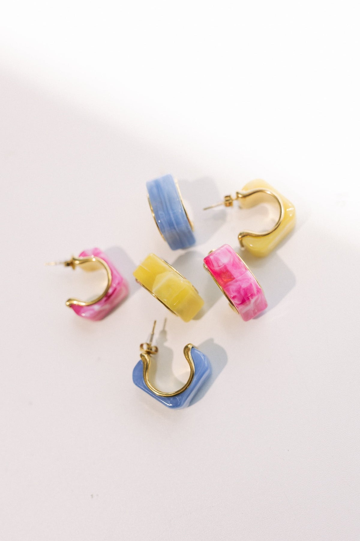Color Coded Hoop Earrings || Choose Color