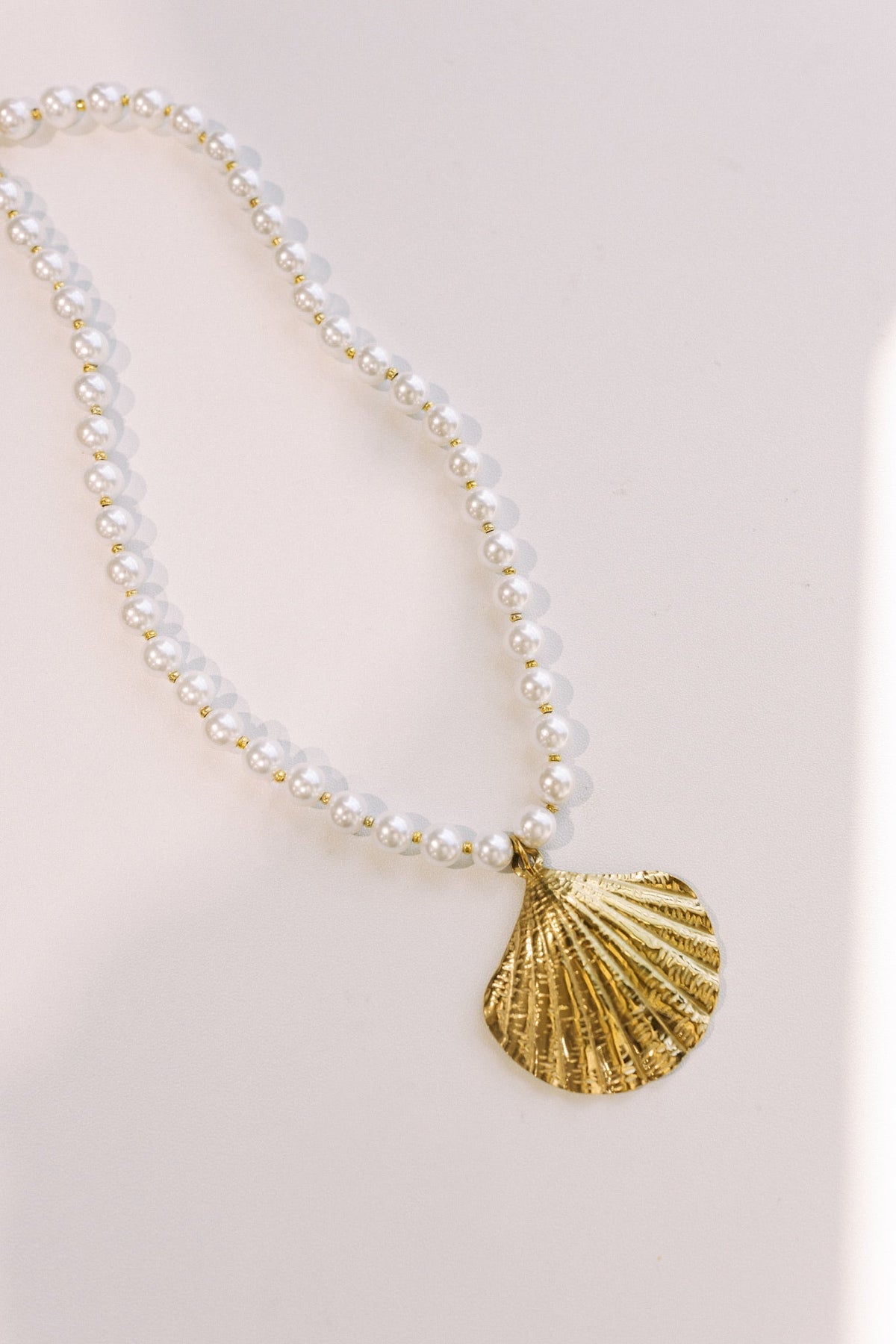 Seaside Charm Pearl Shell Necklace