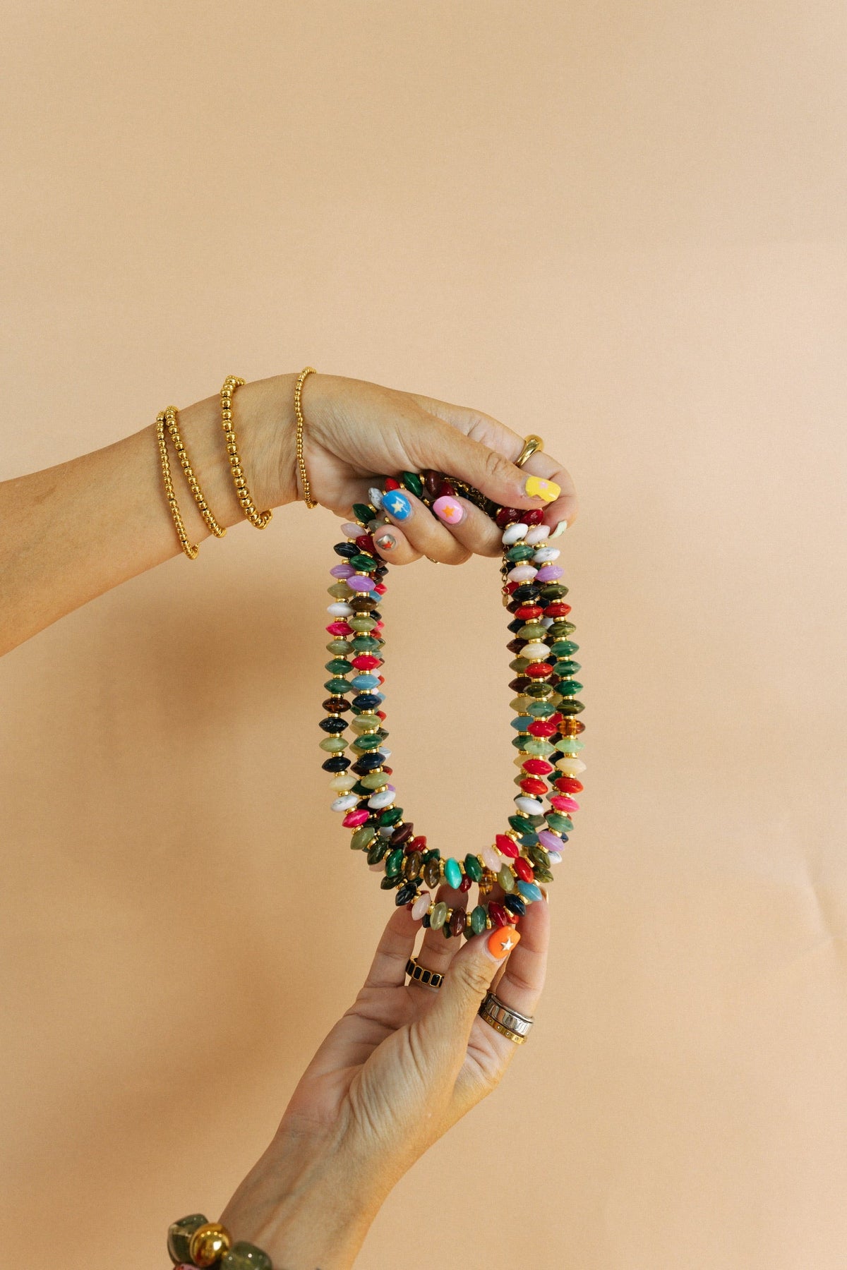 Kaleidoscope Beaded Necklace 3
