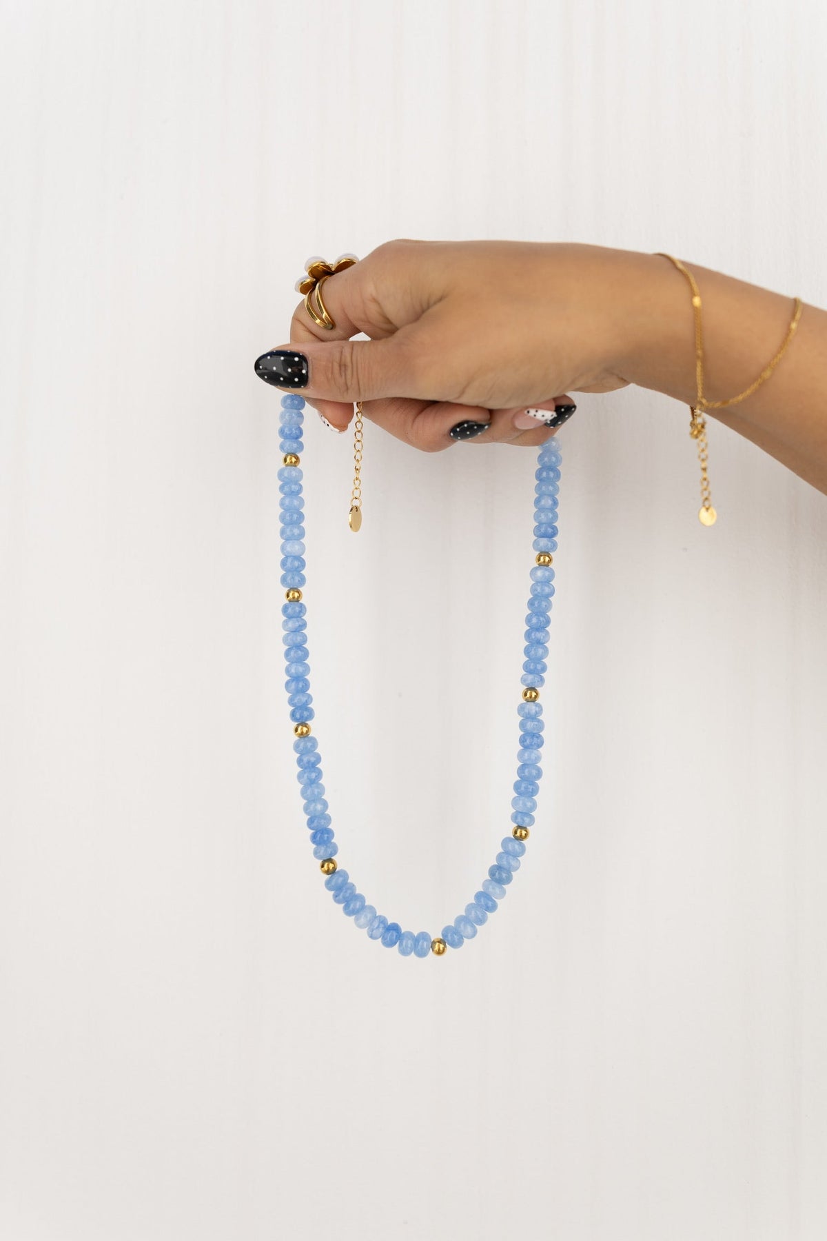 Whimsy Beaded Necklace - Blue
